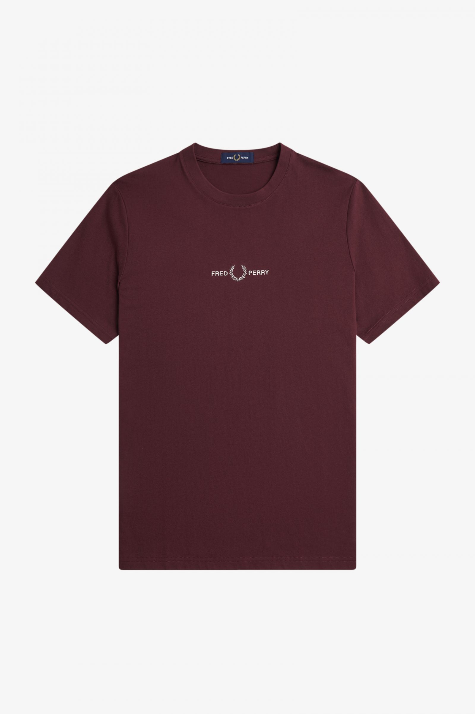 Embroidered T-Shirt Oxblood