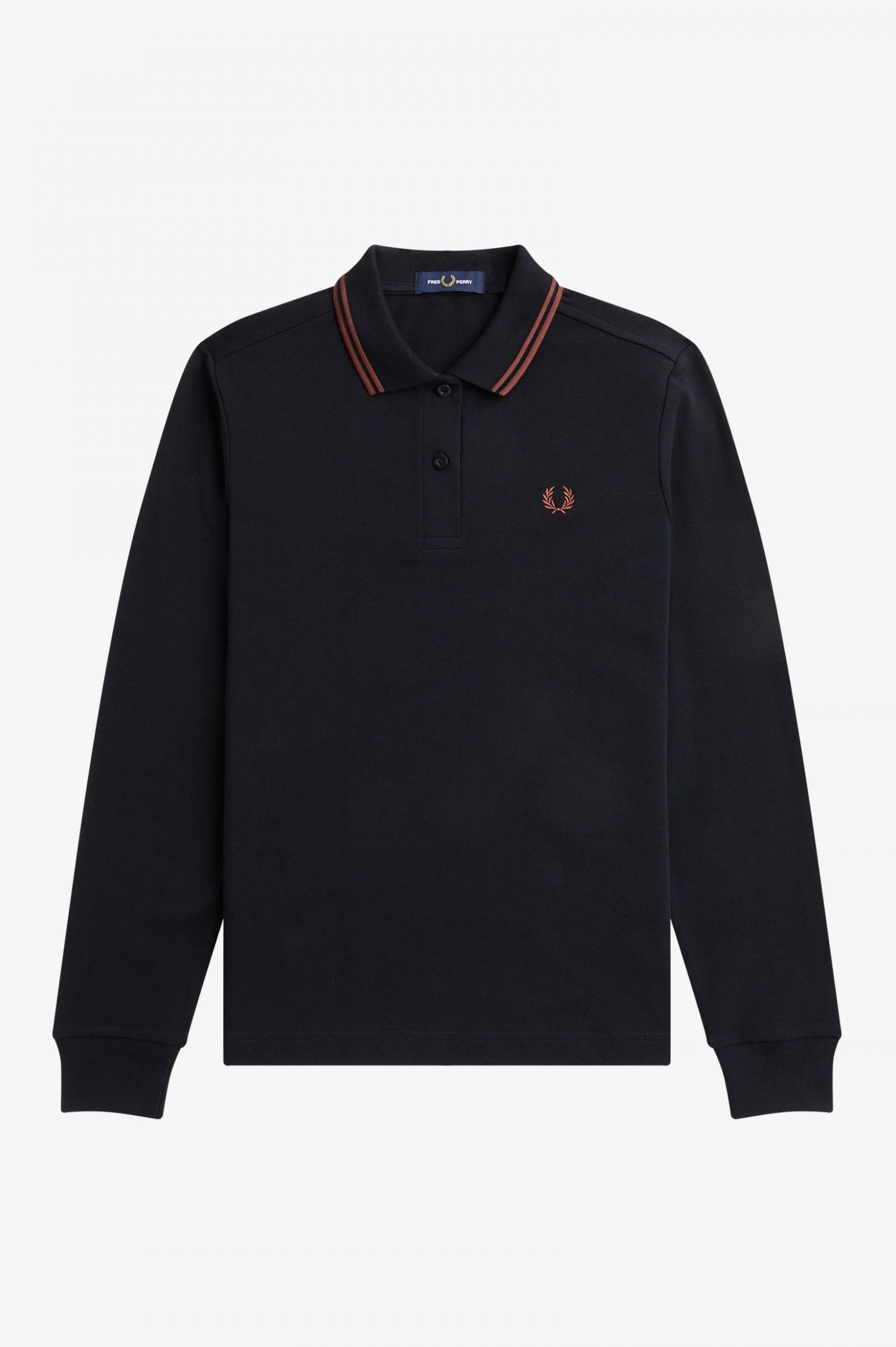 The Fred Perry ShirtG3636 Black / Whisky Brown / Whisky Brown