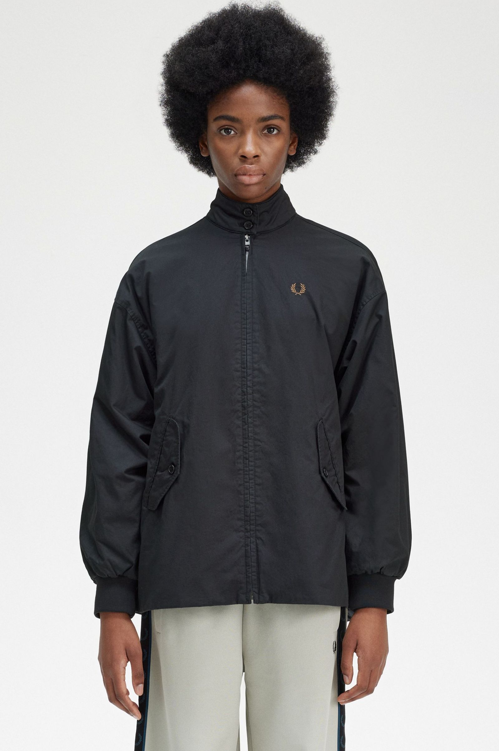 Padded Zip-Through Jacket Black