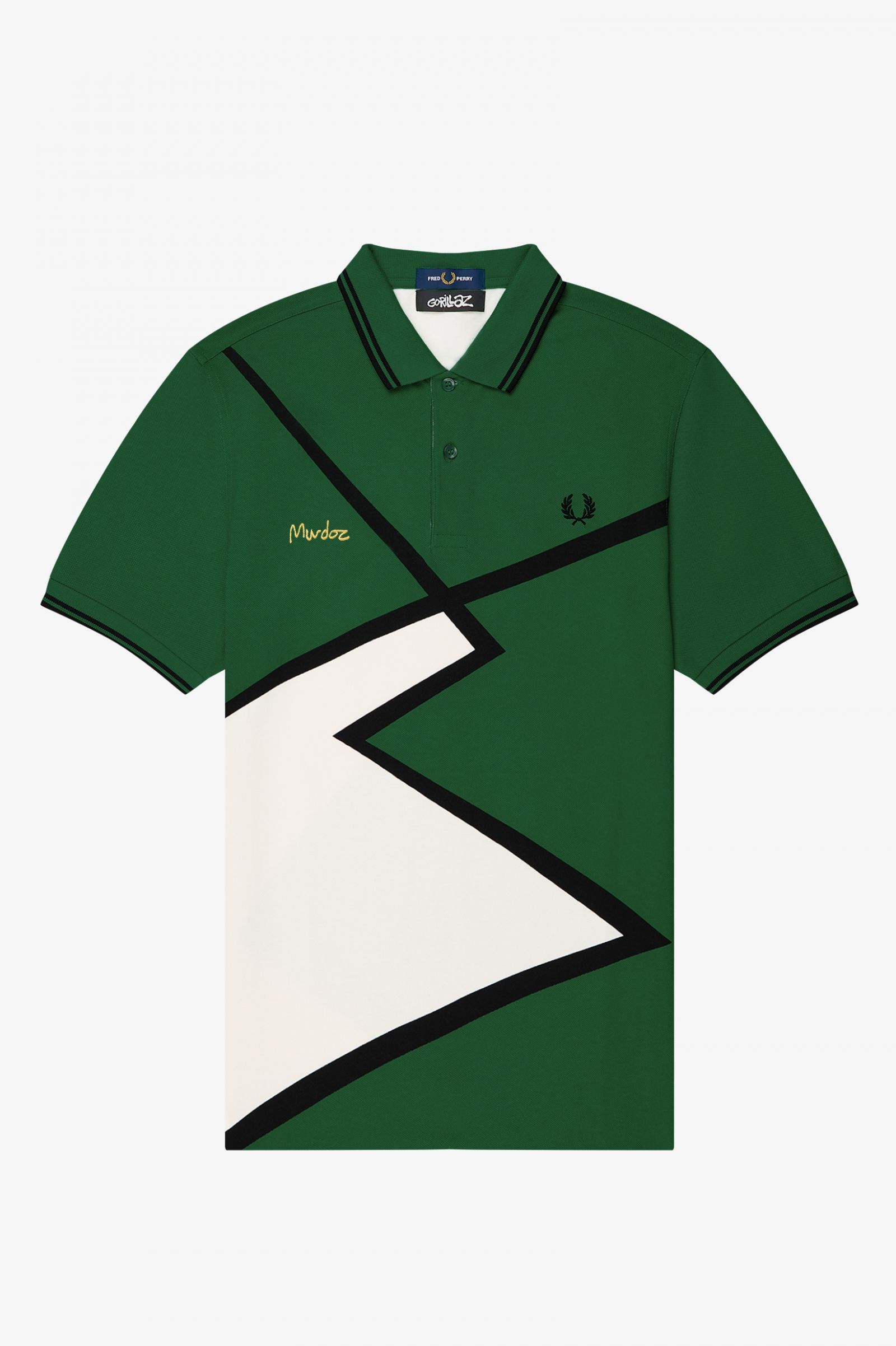 GorillazMurdoc Printed Polo Shirt Maroon / White / Ice