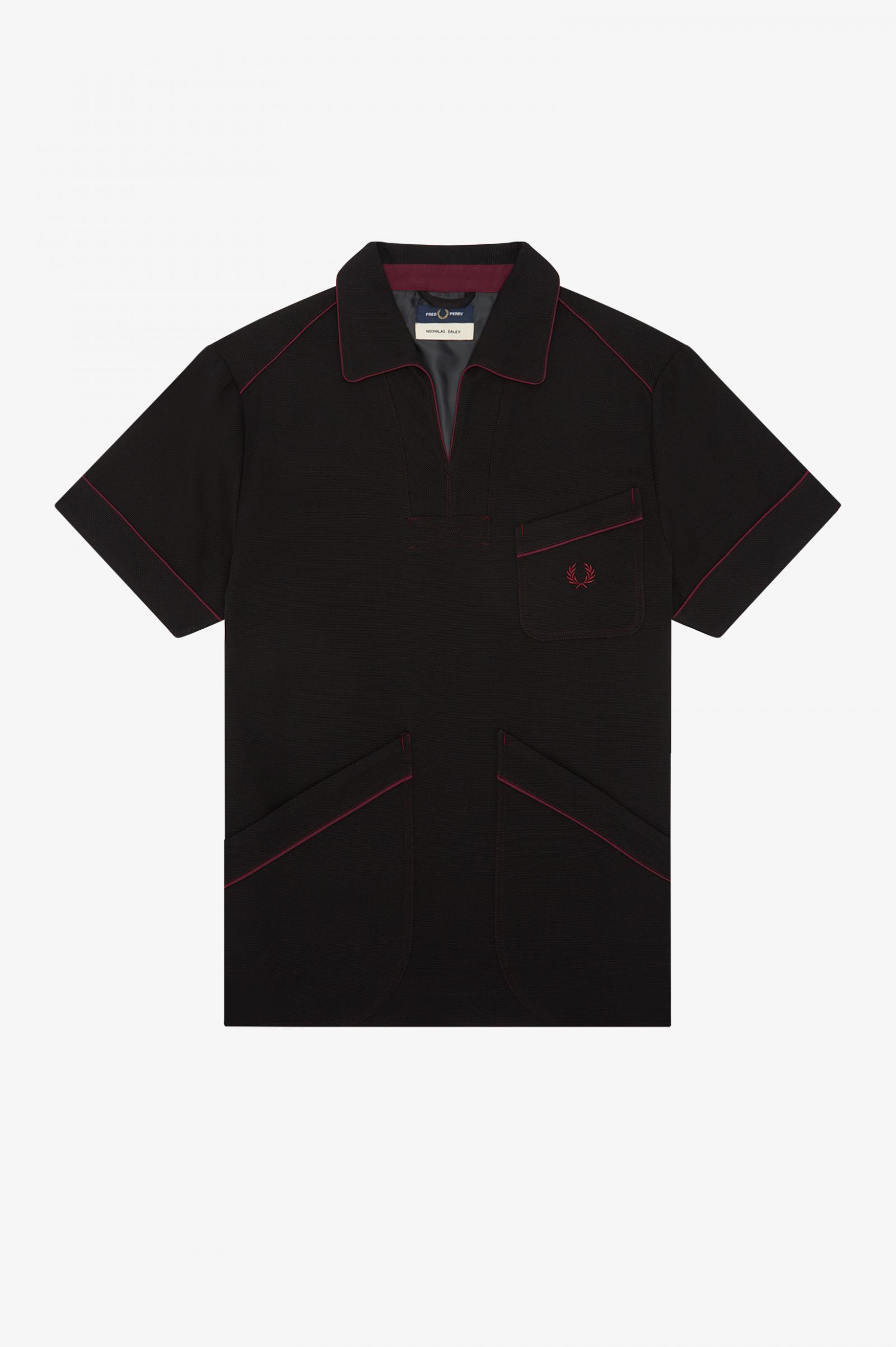Nicholas DaleyShort Sleeve Overshirt Kelp Green