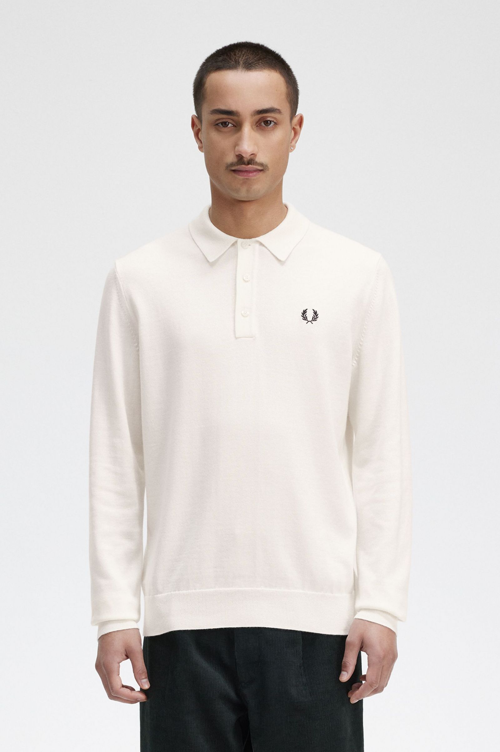Long Sleeve Knitted Shirt Ecru
