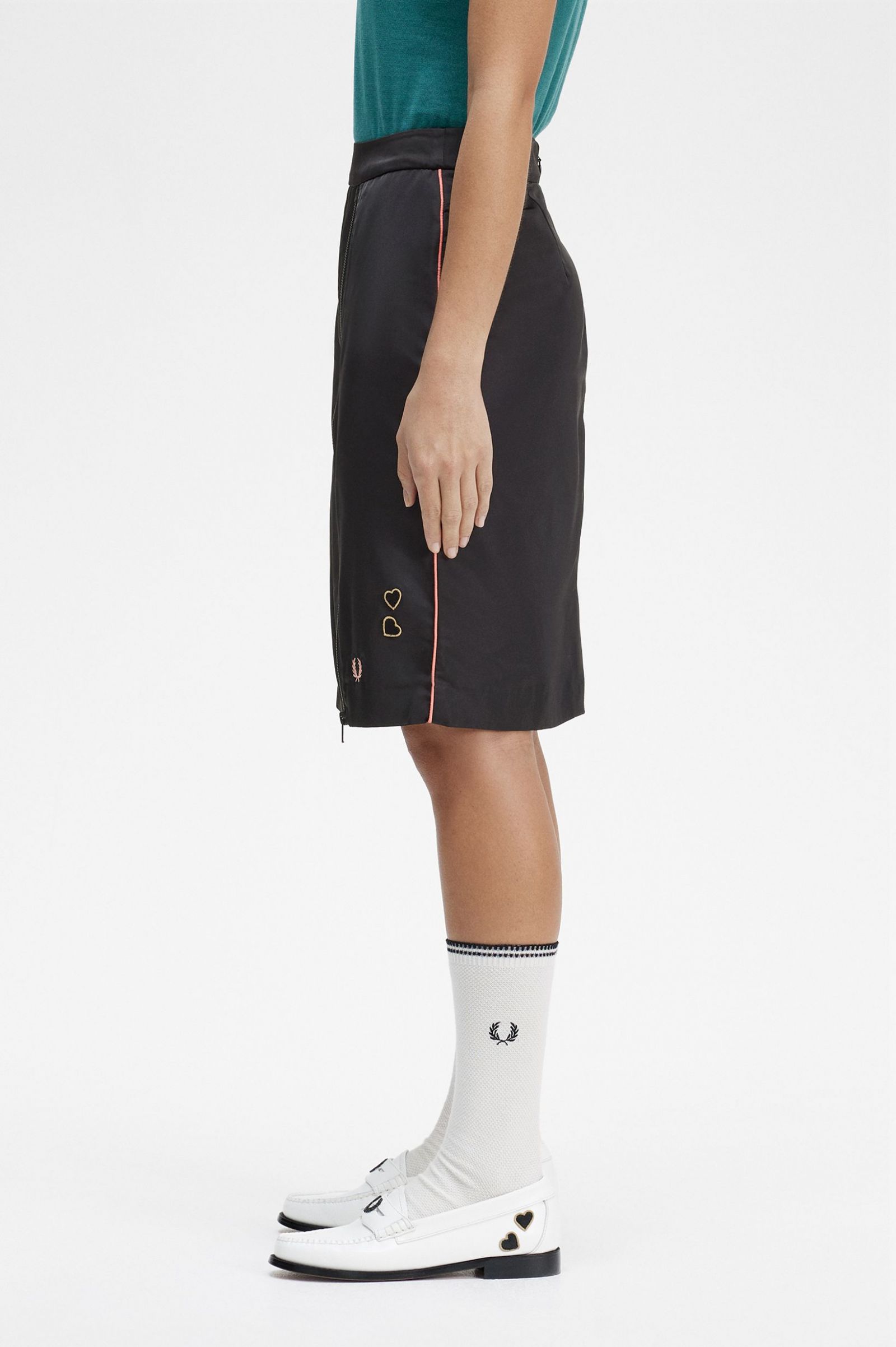 Amy Winehouse FoundationZip Detail Skirt Black