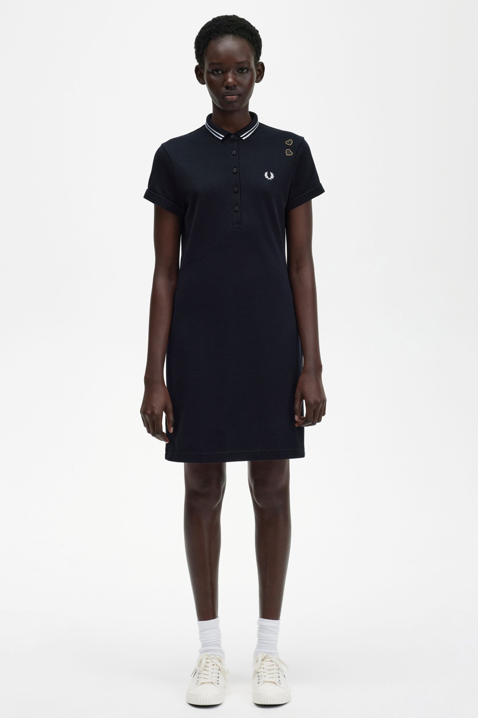 Amy Winehouse FoundationTipped Piqué Dress Black