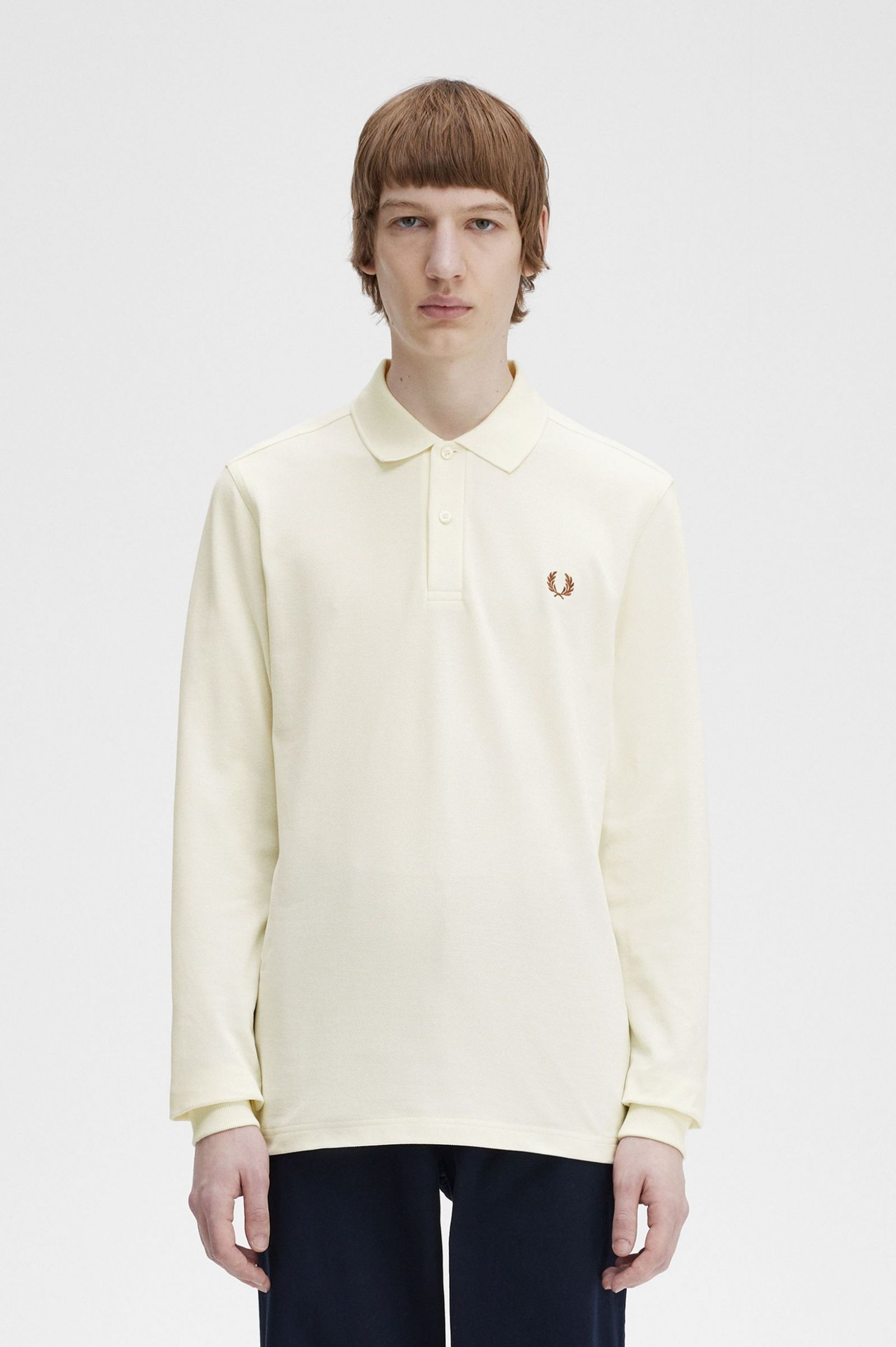 The Fred Perry ShirtM6006 Ecru Whisky Brown