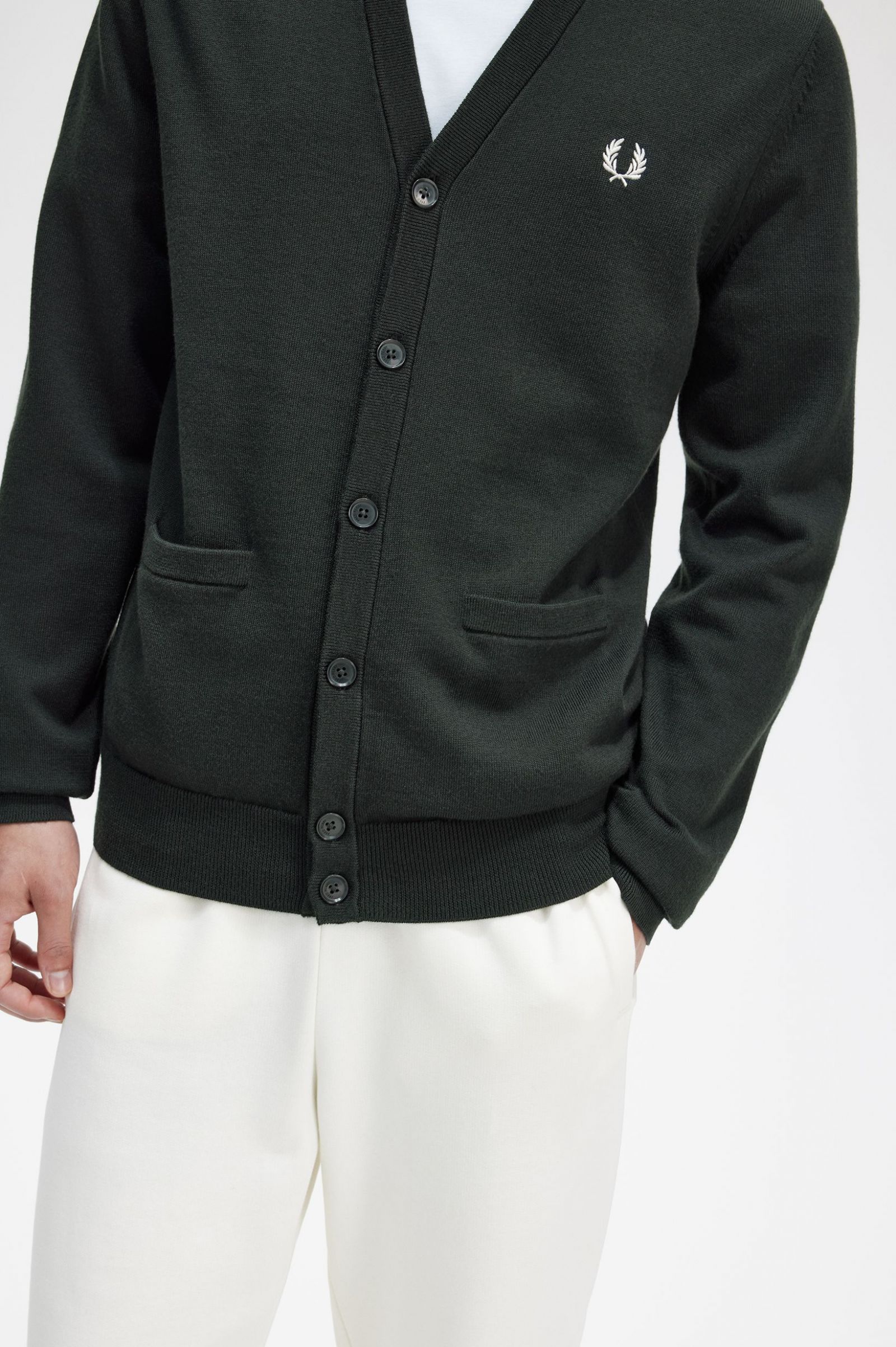Classic Cardigan Night Green
