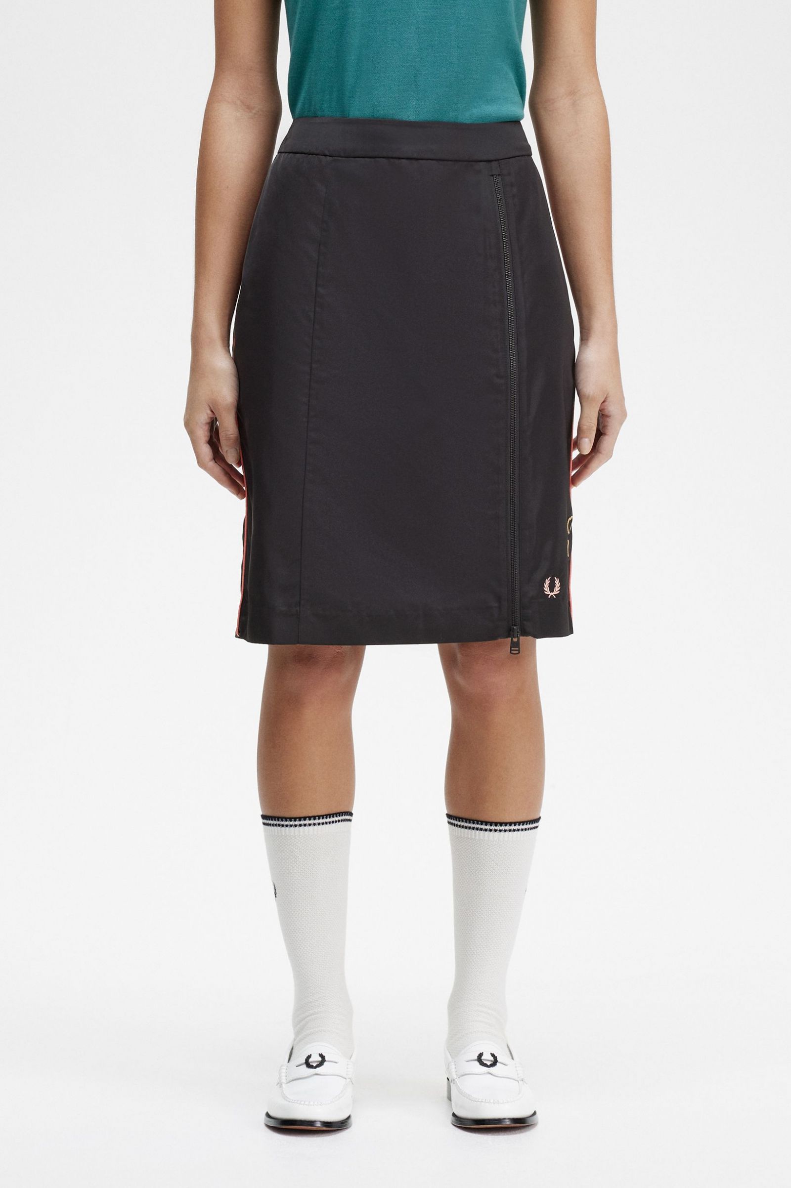 Amy Winehouse FoundationZip Detail Skirt Black