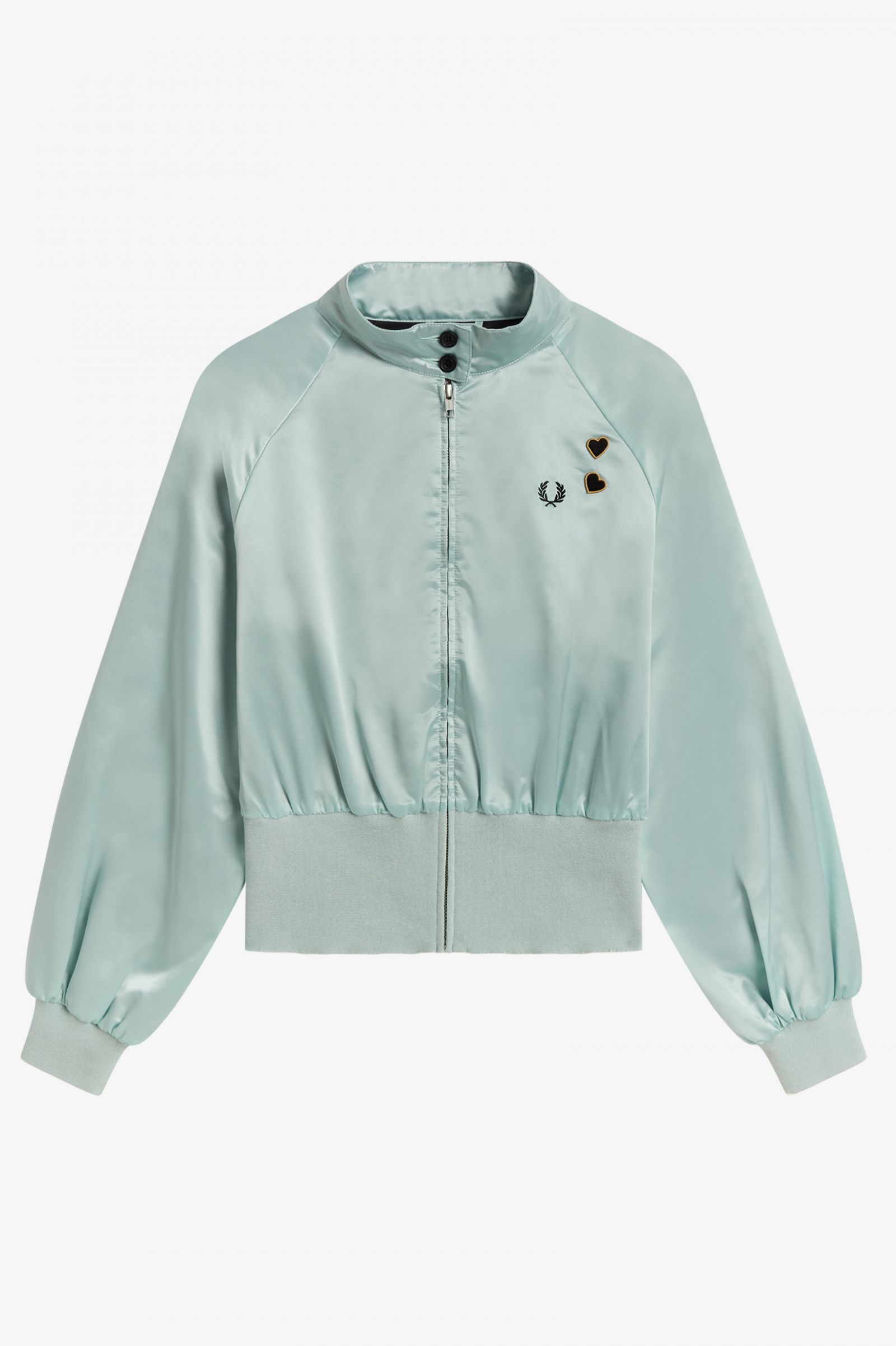 Amy Winehouse FoundationSatin Harrington Jacket Black