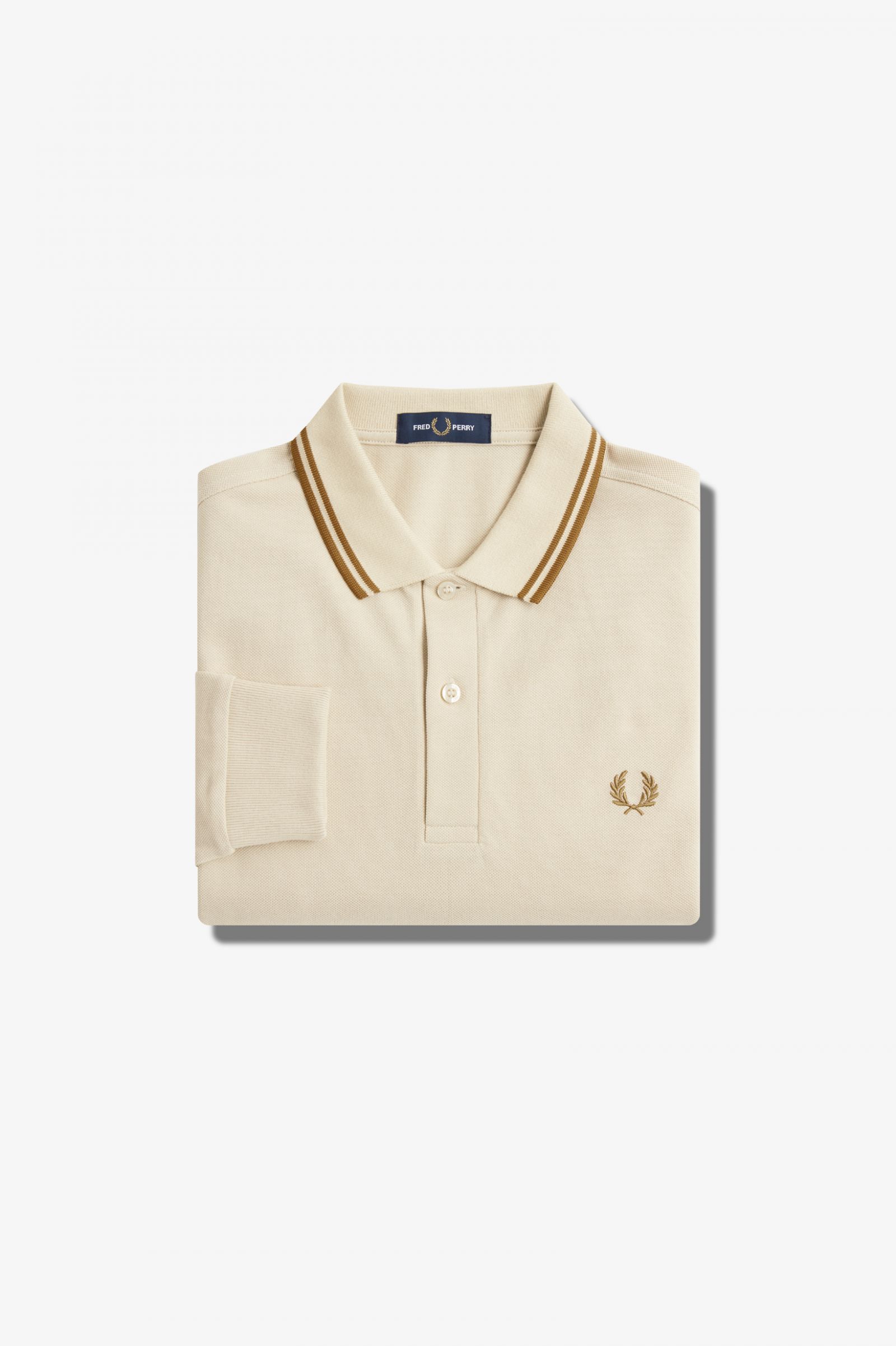 The Fred Perry ShirtM3636 Oatmeal / Dark Caramel / Dark Caramel