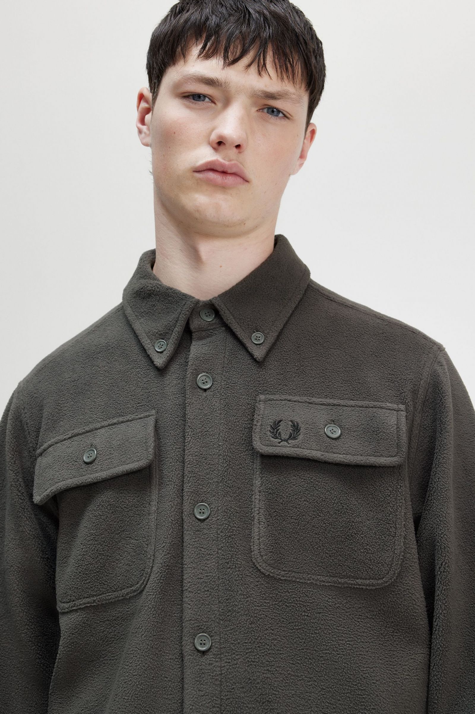 Fleece Overshirt Field Green