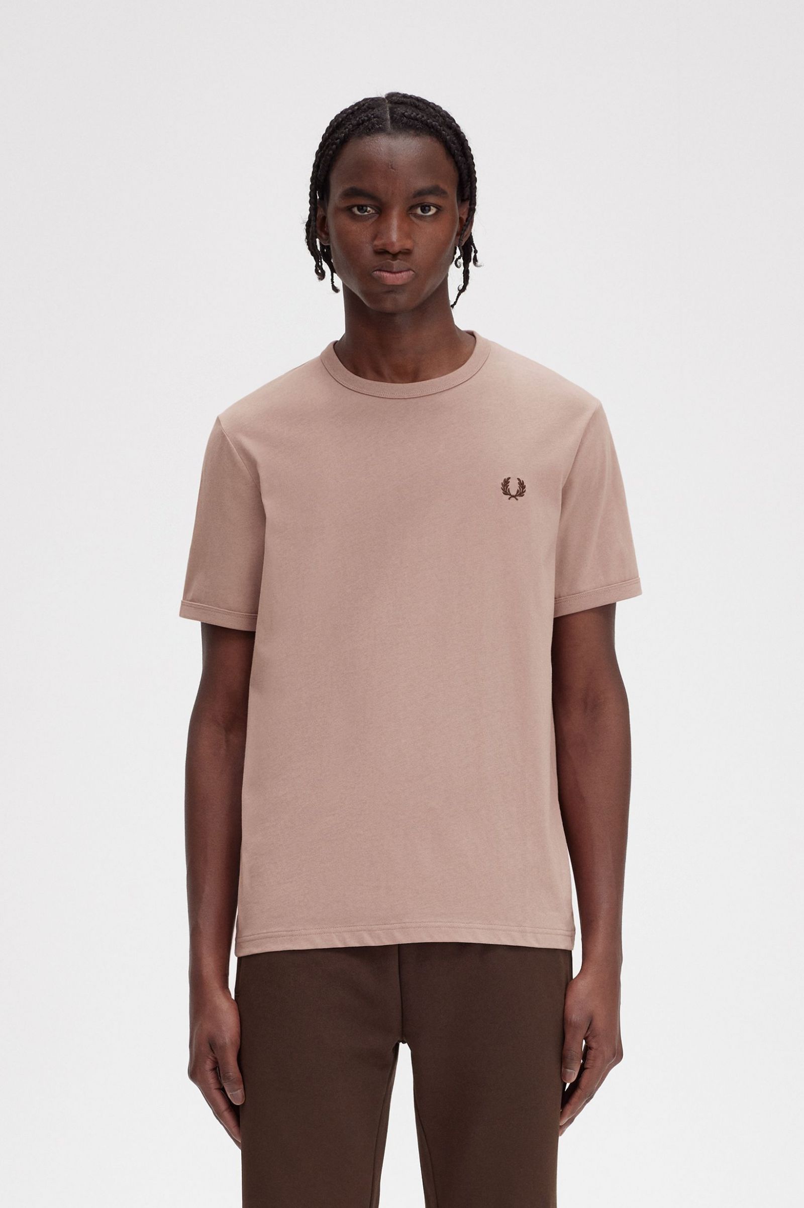 Ringer T-Shirt Dark Pink