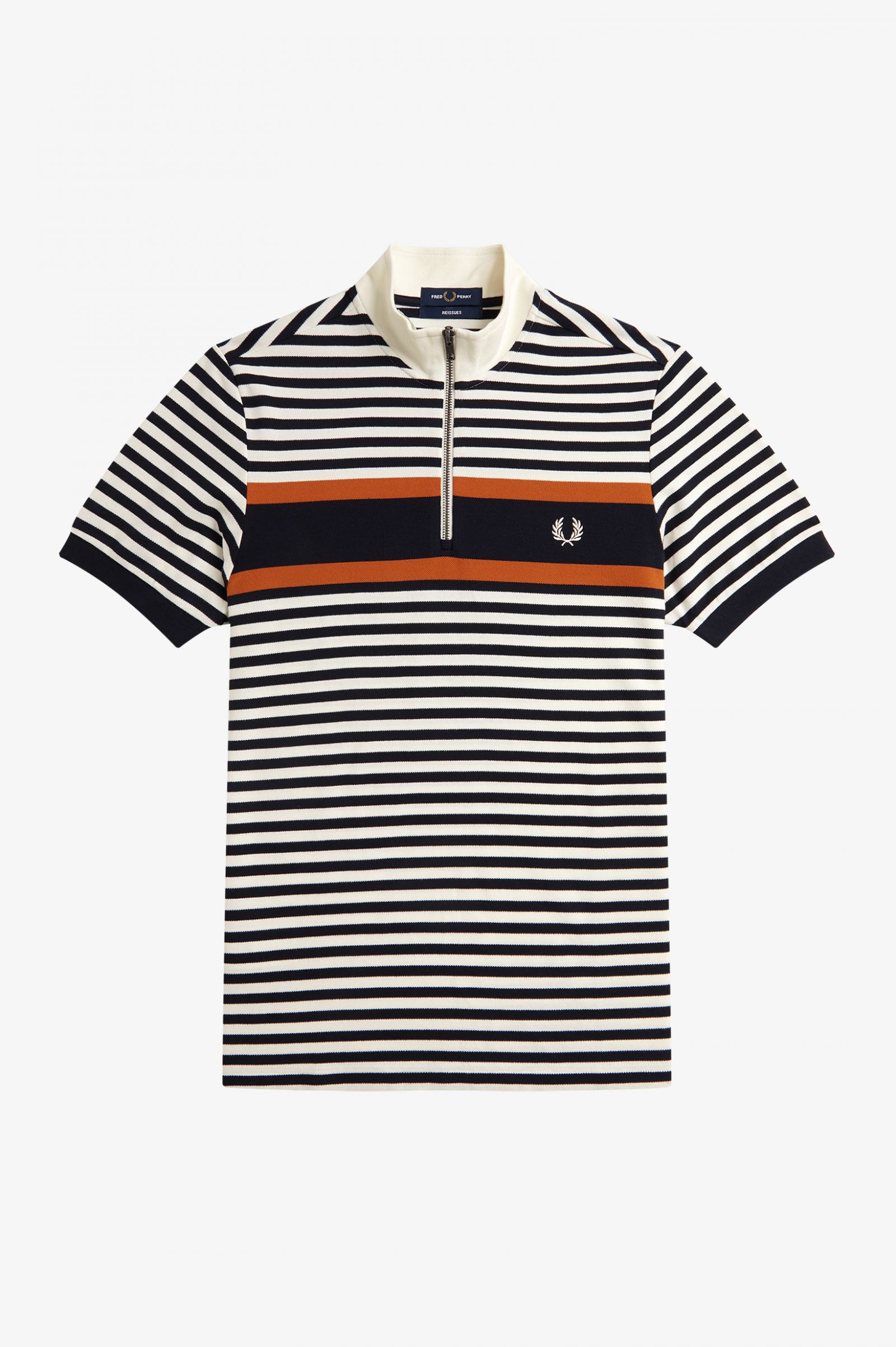 ReissuesStriped Funnel Neck Top Lilac Soul