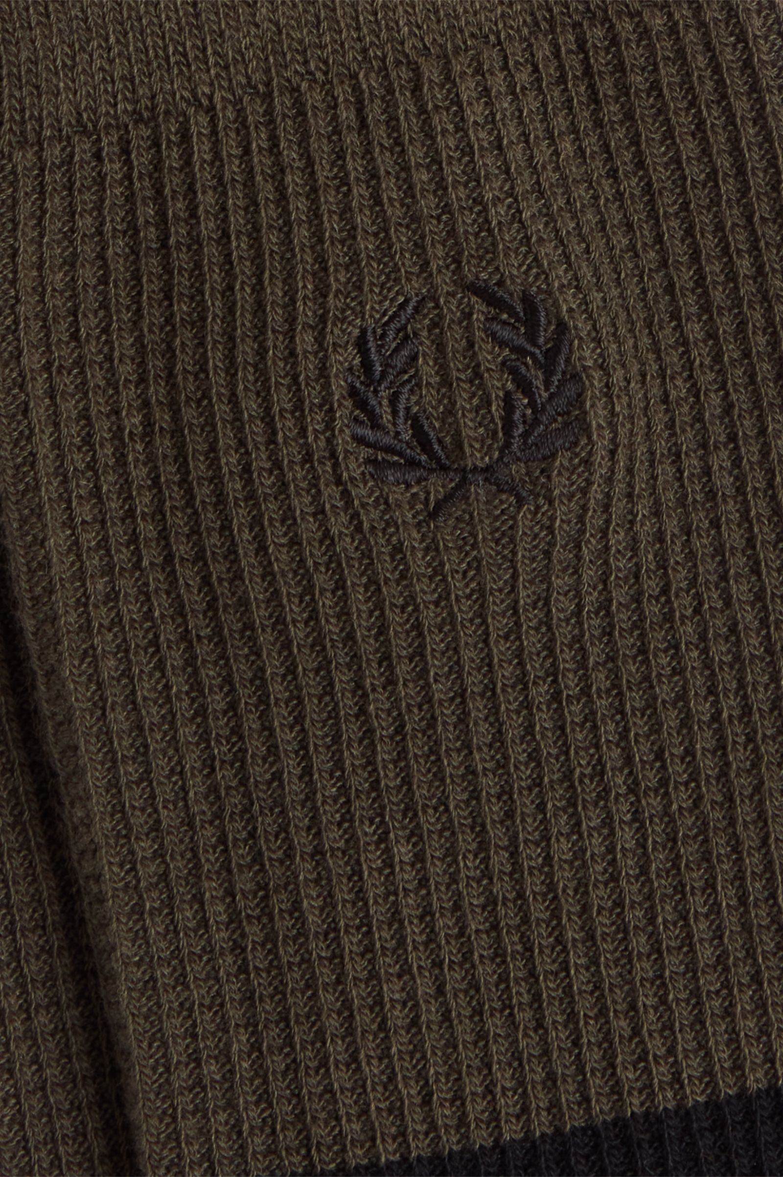 Waffle Knit Socks Field Green / Black