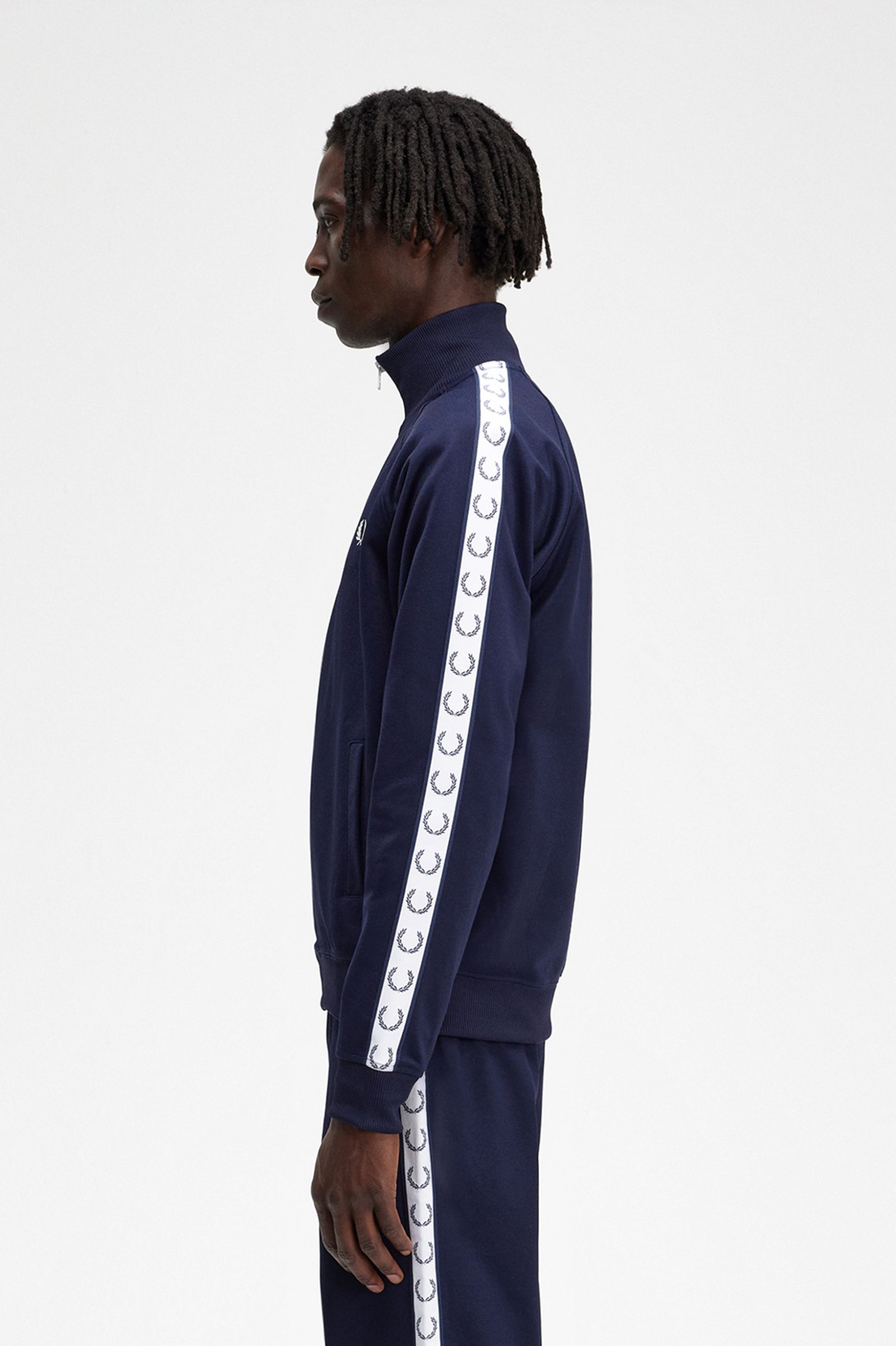 Taped Track Jacket Carbon Blue