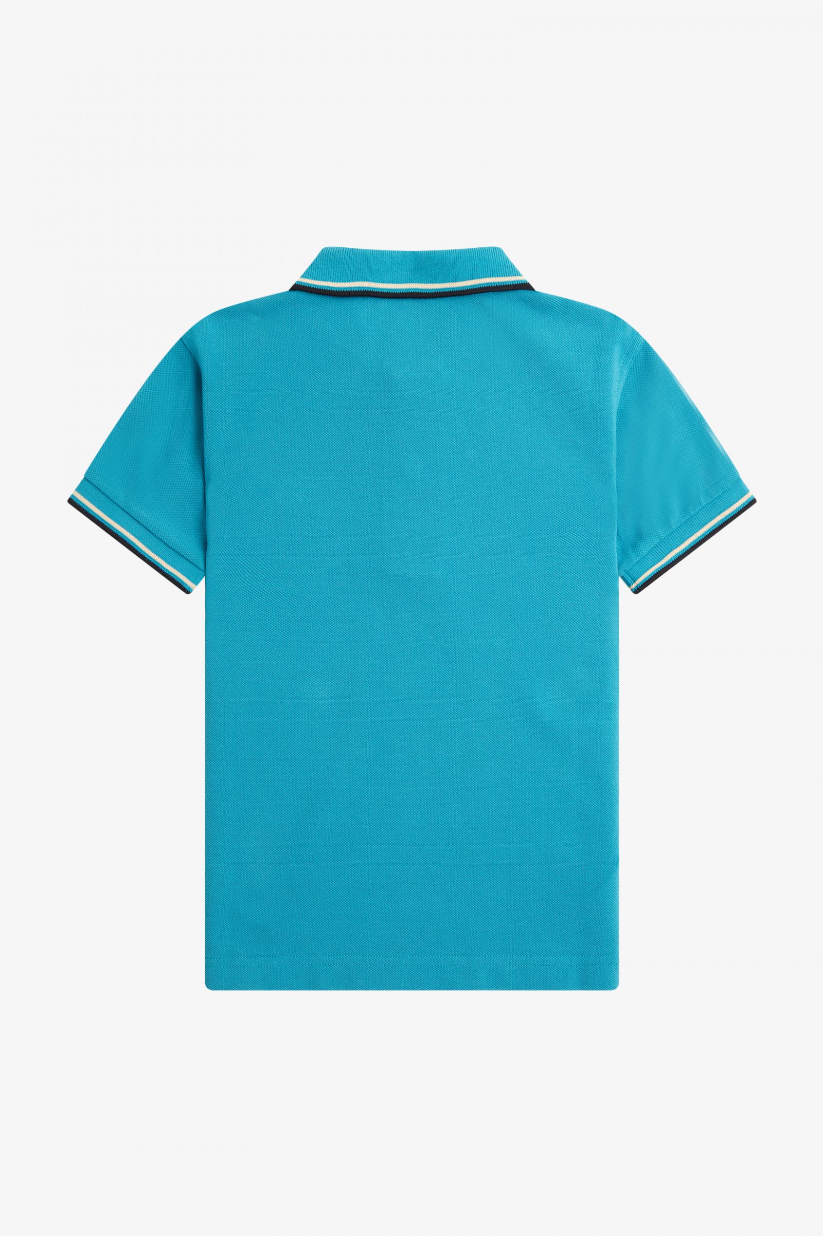 The Fred Perry ShirtKids Twin Tipped Fred Perry Shirt Cyber Blue / Ice Cream / Black