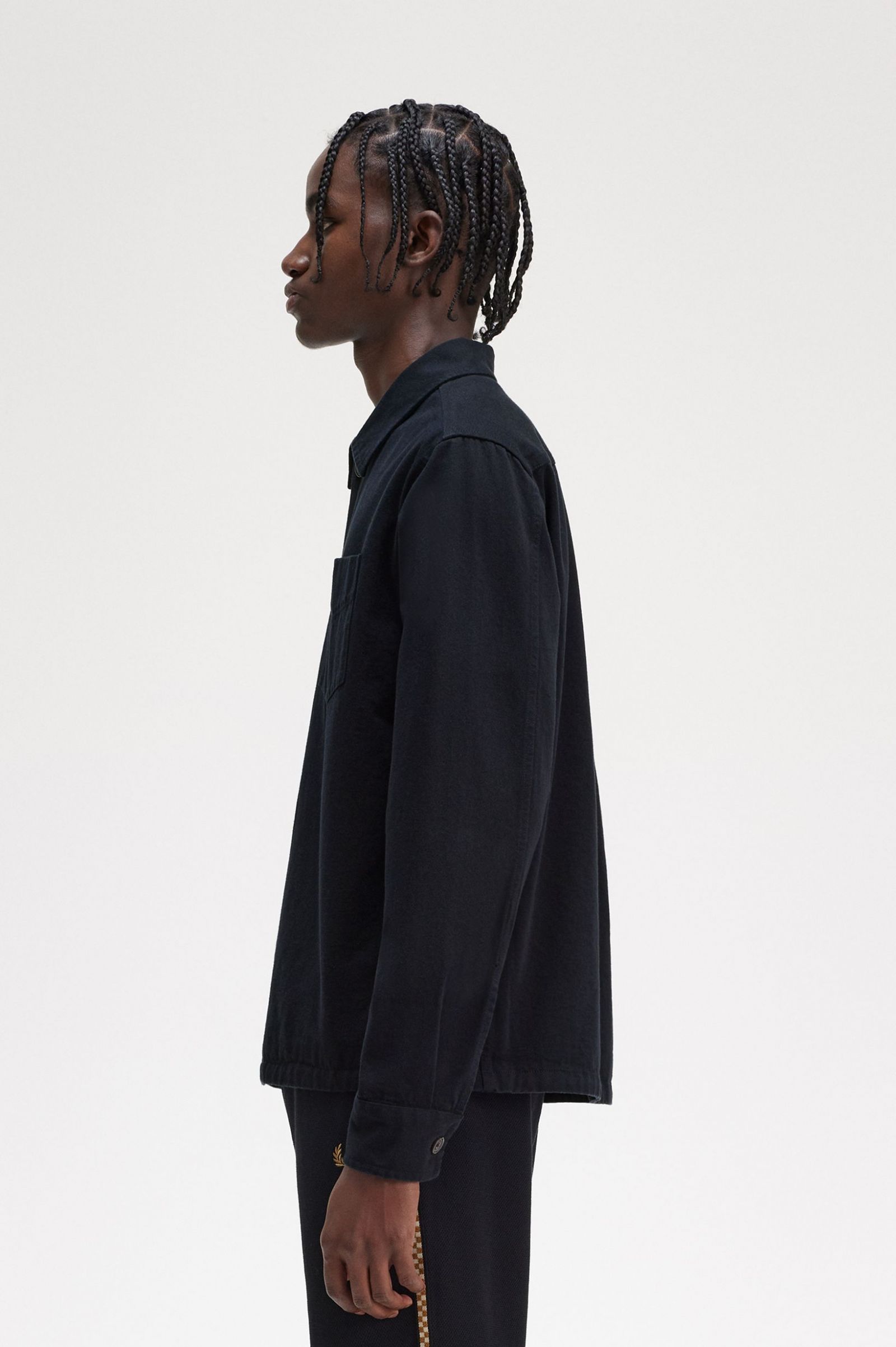 Twill Overshirt Black