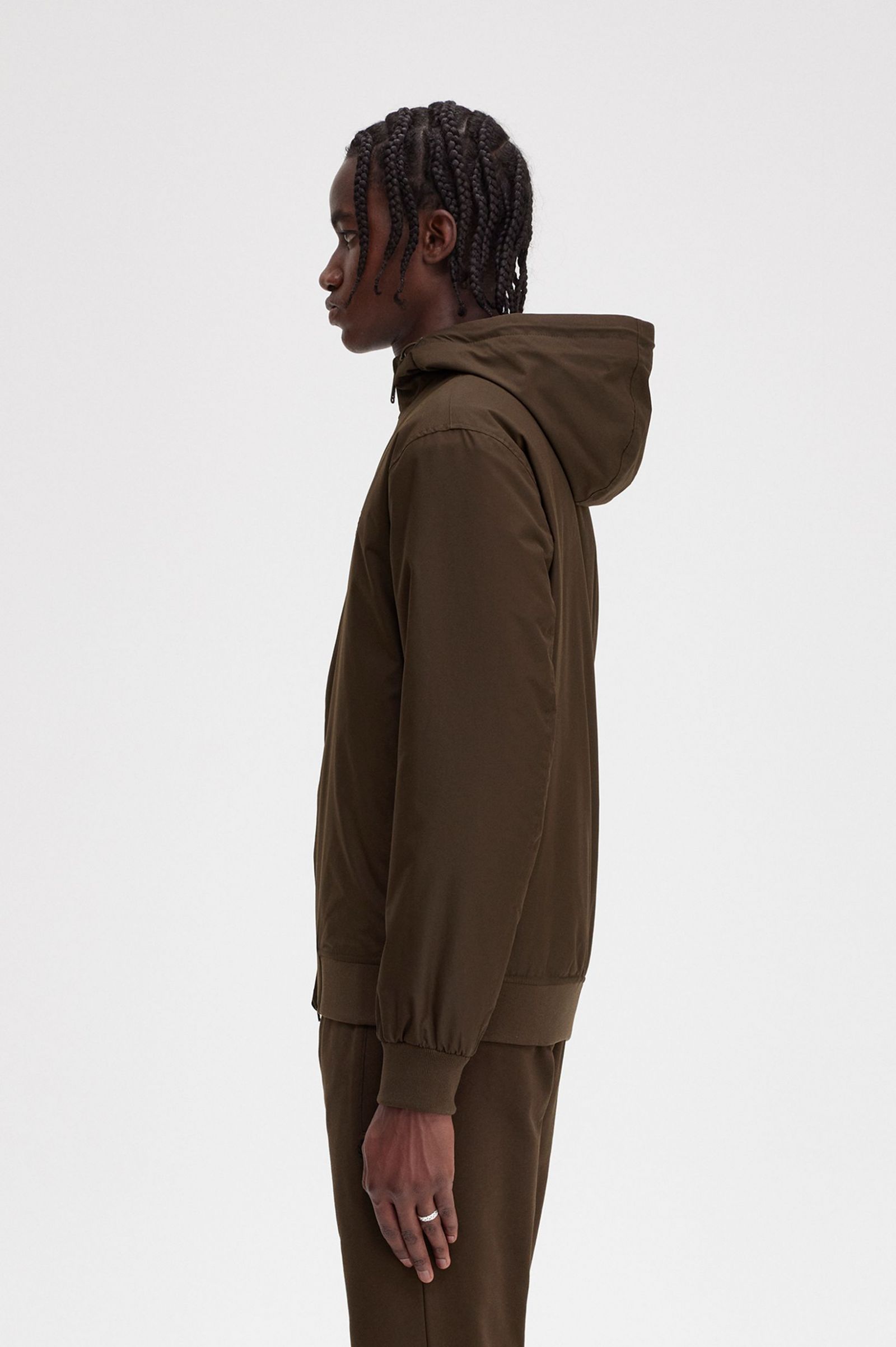 Padded Hooded Brentham Jacket Burnt Tobacco