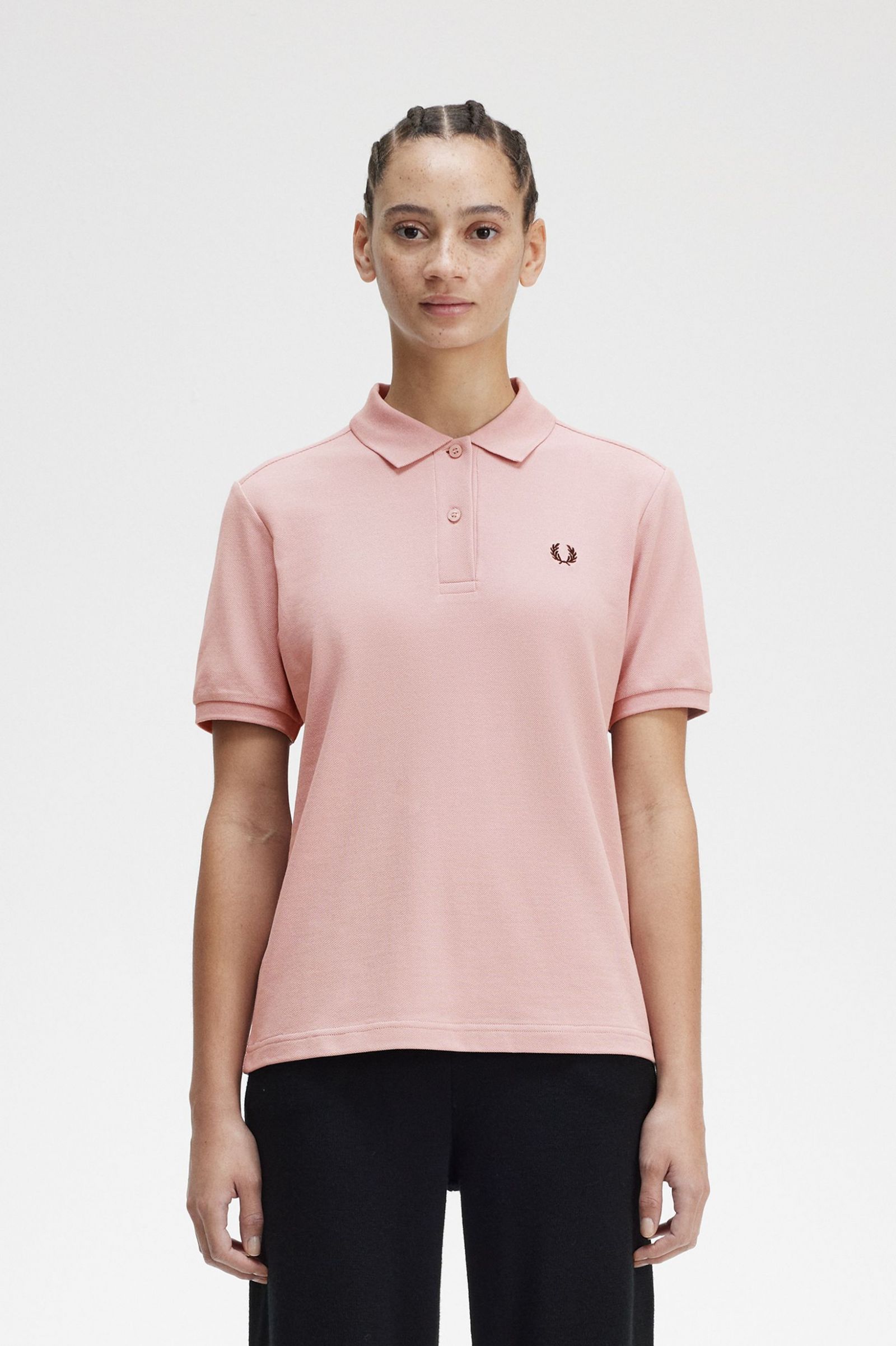 The Fred Perry ShirtG6000 Dusty Rose Pink / Black