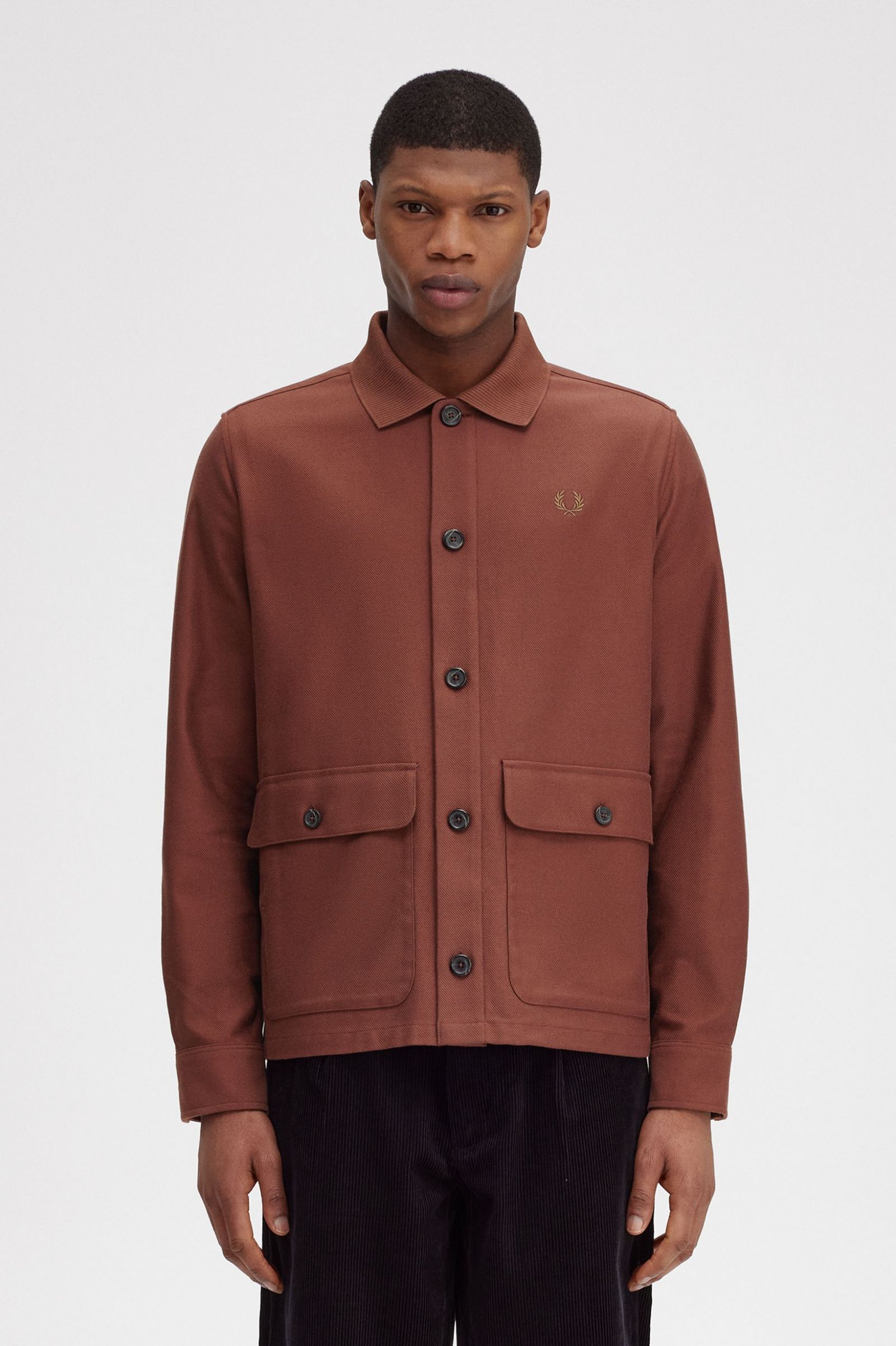 Utility Pocket Overshirt Whisky Brown