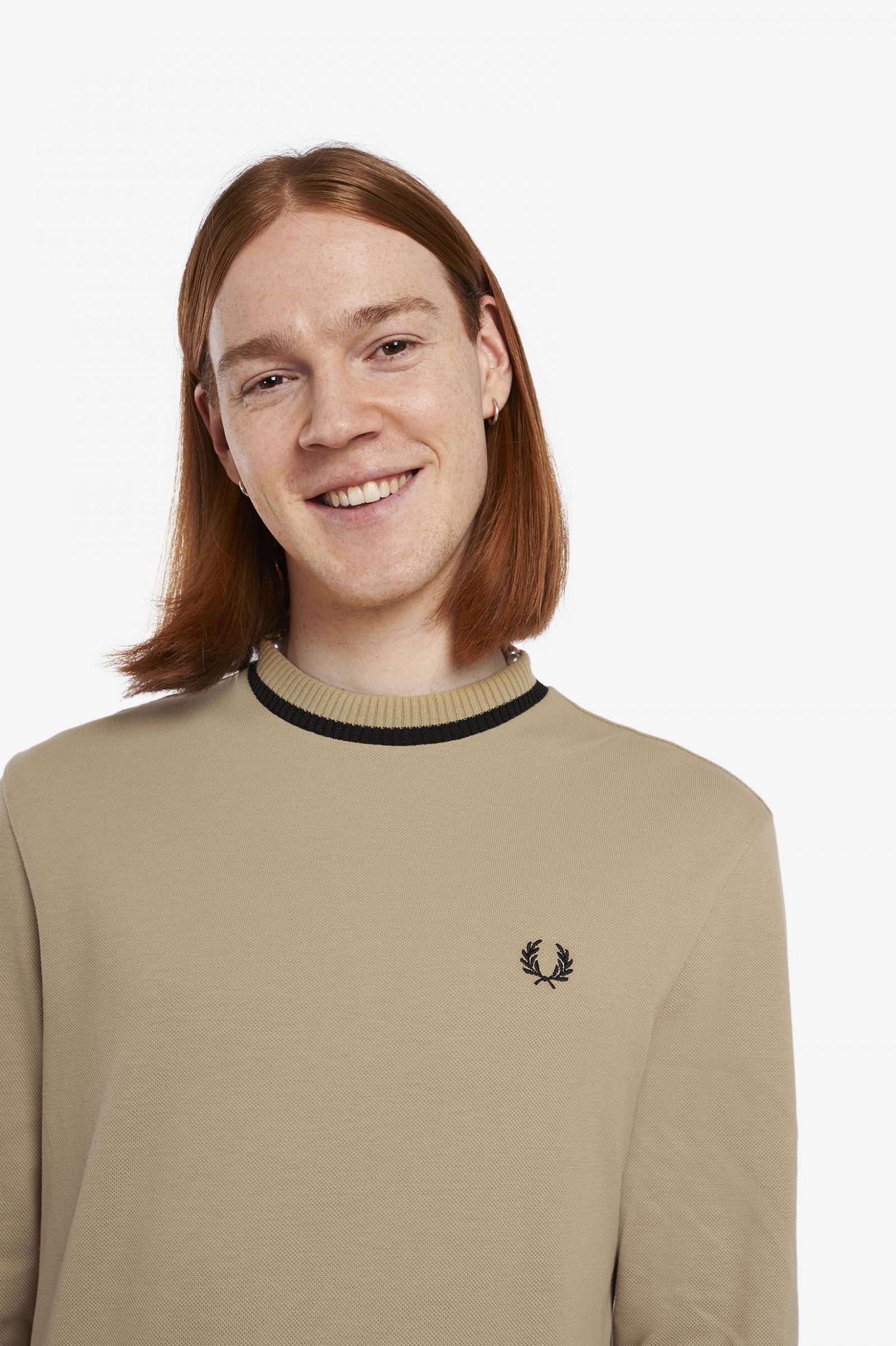 ReissuesLong Sleeve Piqué T-Shirt Desert