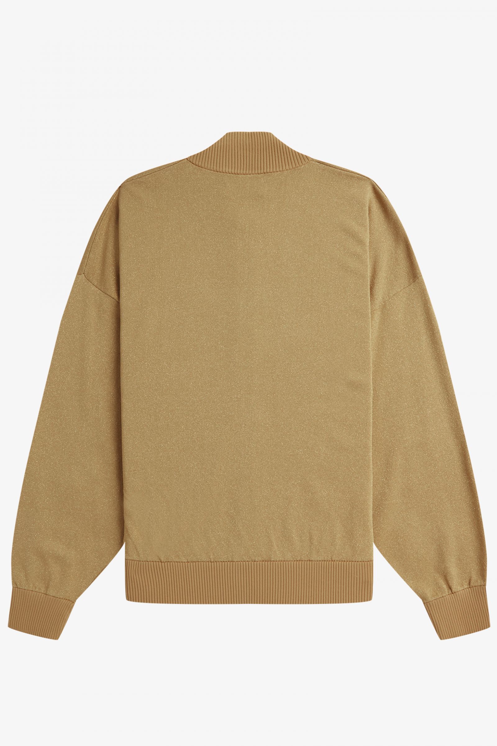Amy Winehouse FoundationMetallic Knitted Bomber Jacket 1964 Gold
