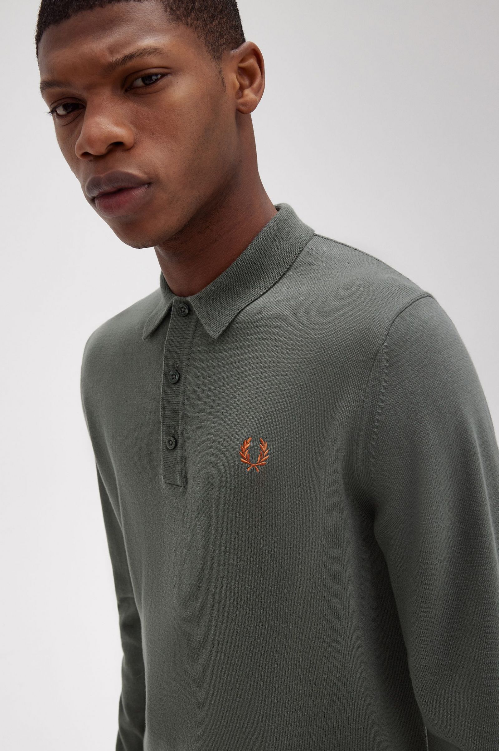Classic Knitted Shirt Field Green