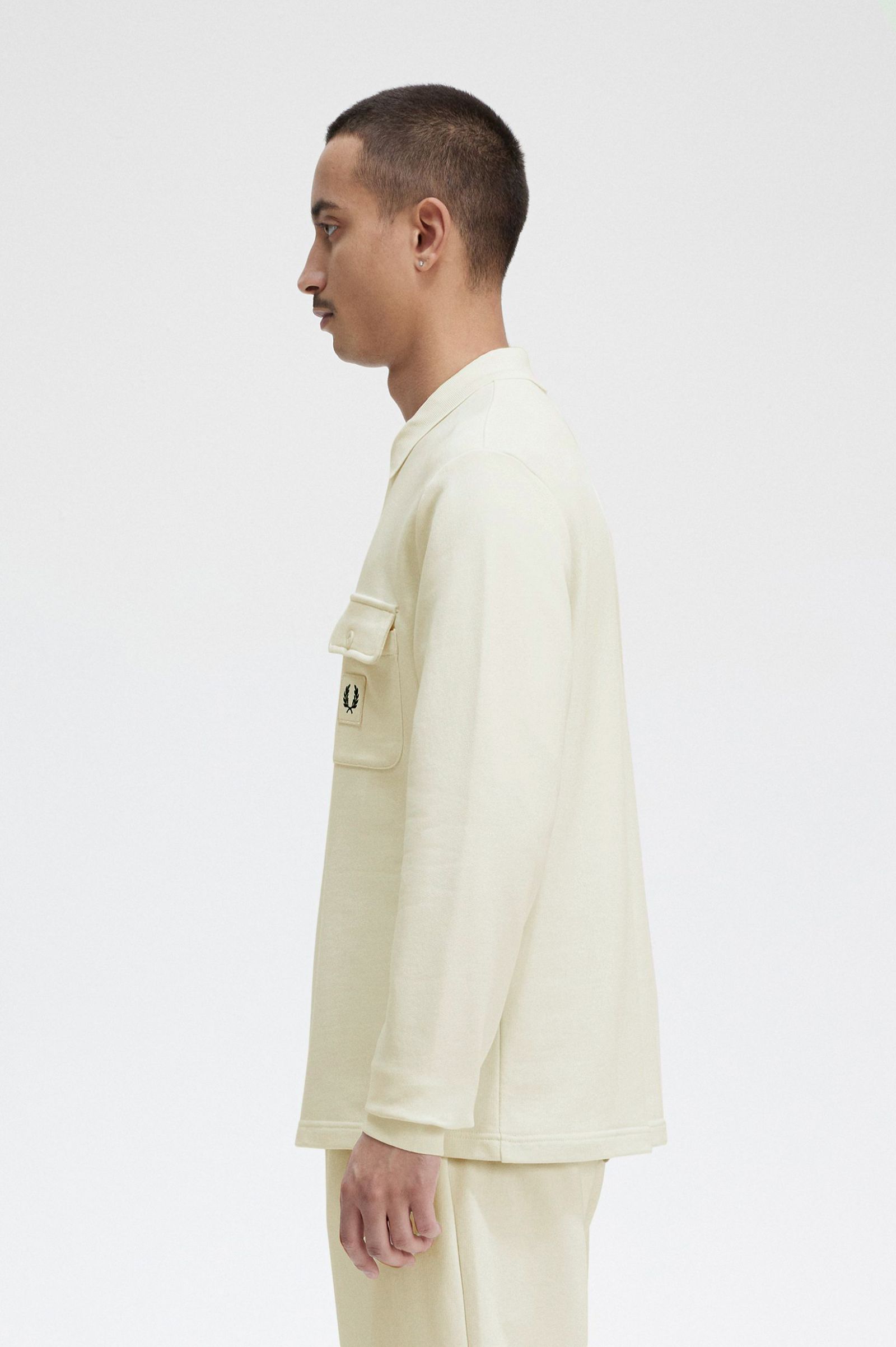 Long Sleeve Loopback Sweatshirt Ecru