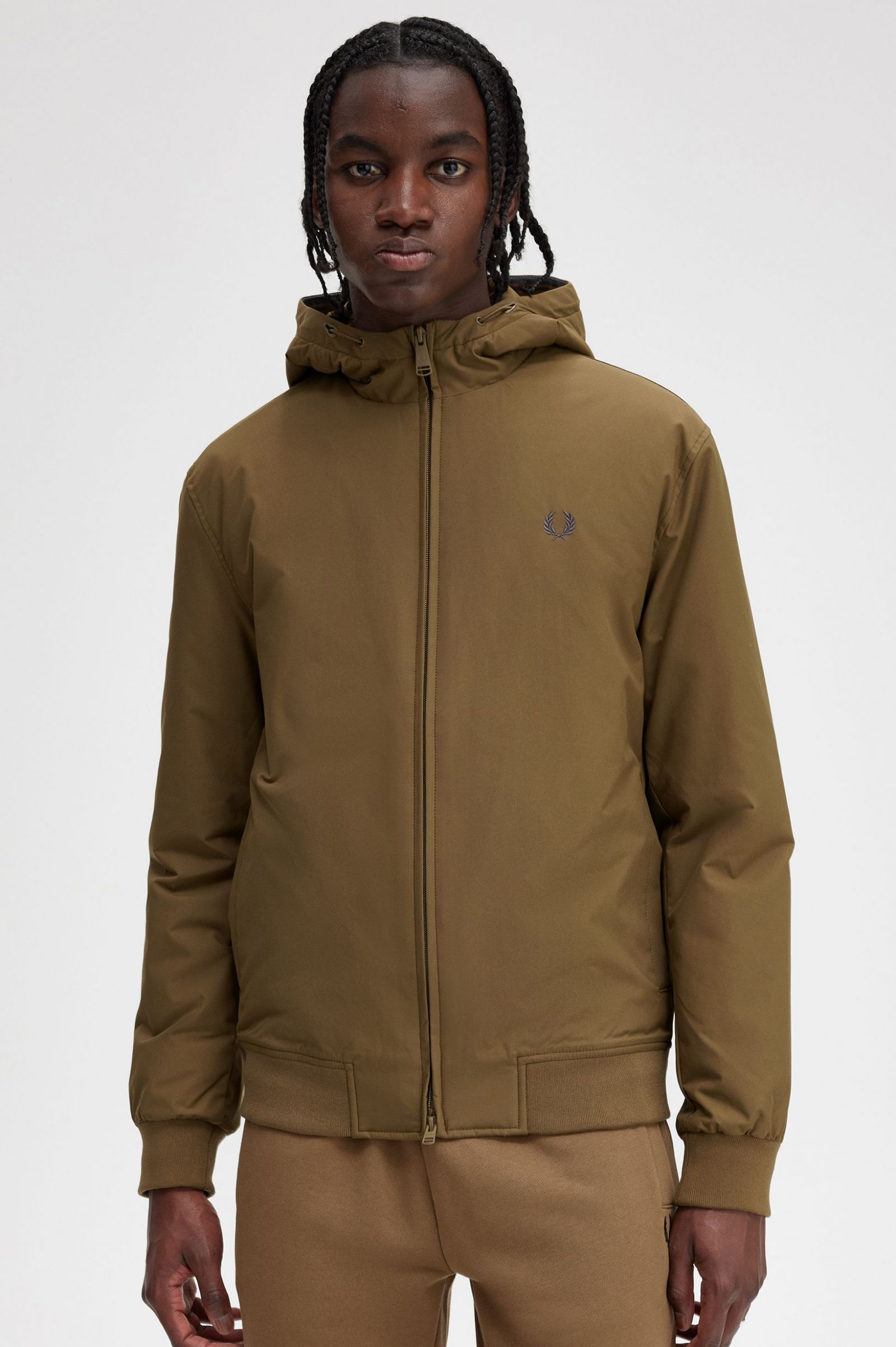 Padded Hooded Brentham Jacket Shaded Stone