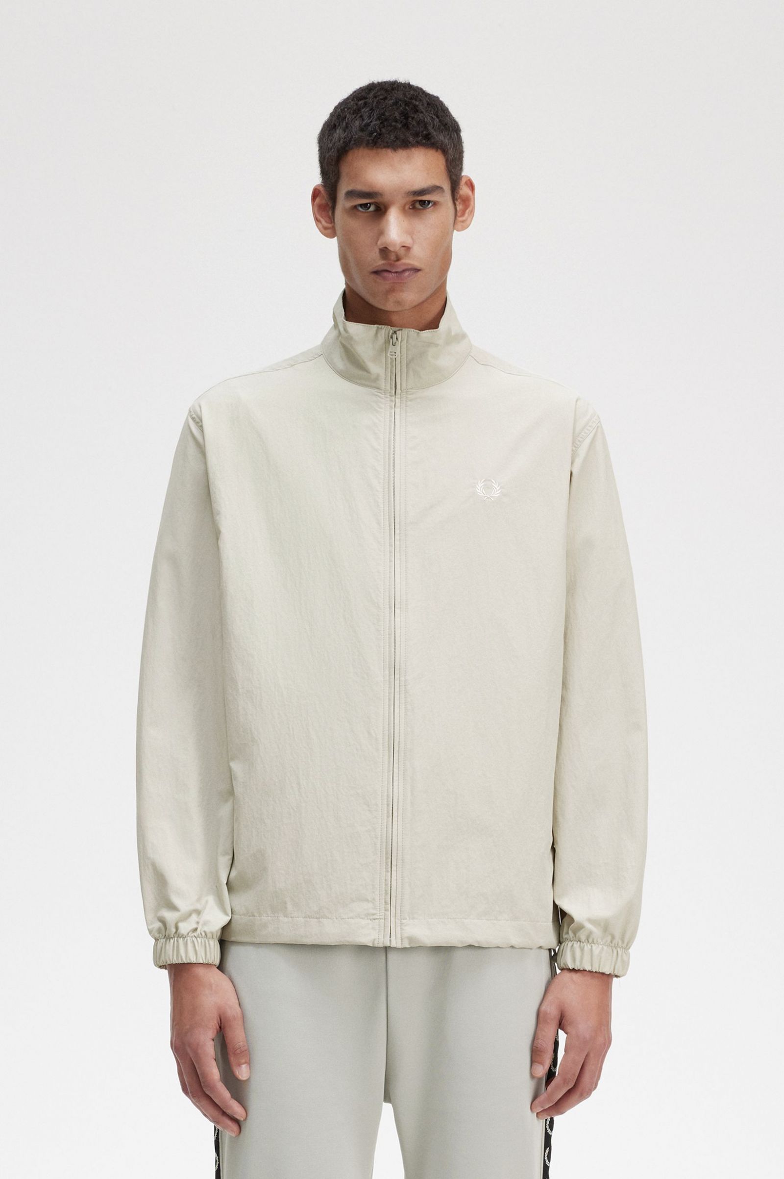 Woven Track Jacket Light Oyster