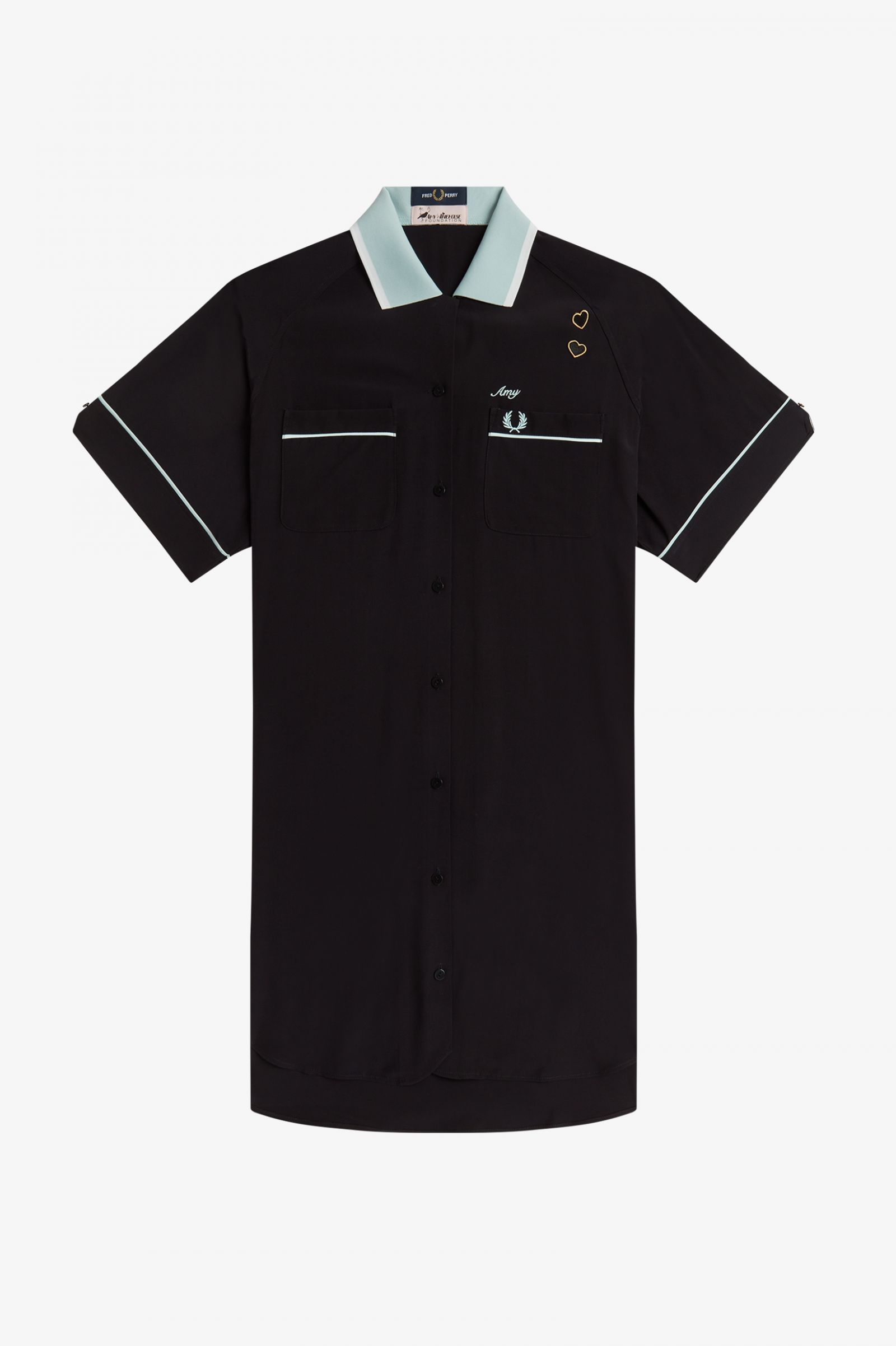 Amy Winehouse FoundationBowling Shirt Dress Black
