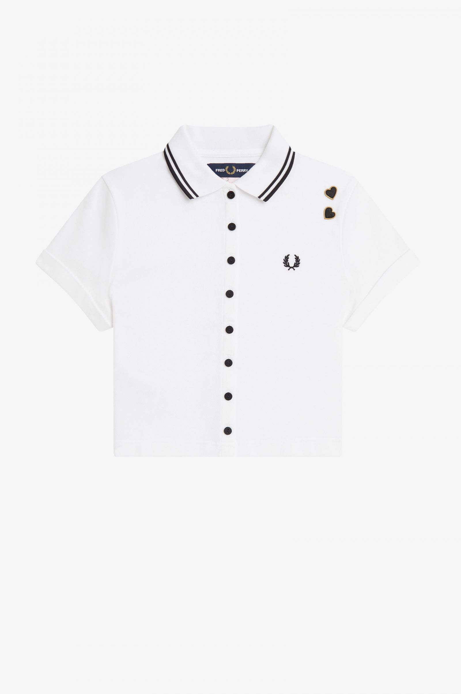 Amy Winehouse FoundationButton Through Piqué Shirt Hot Purple