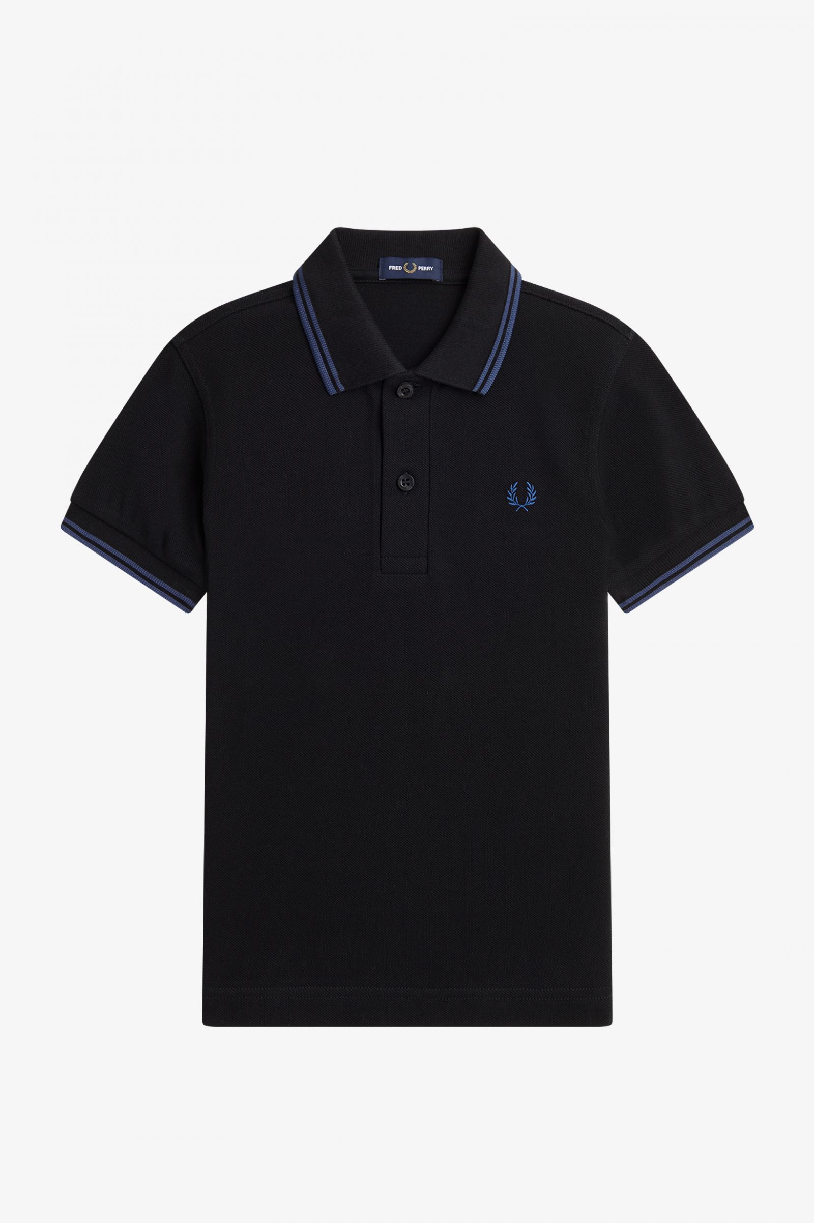 The Fred Perry ShirtKids Twin Tipped Fred Perry Shirt Black / Midnight Blue / Midnight Blue