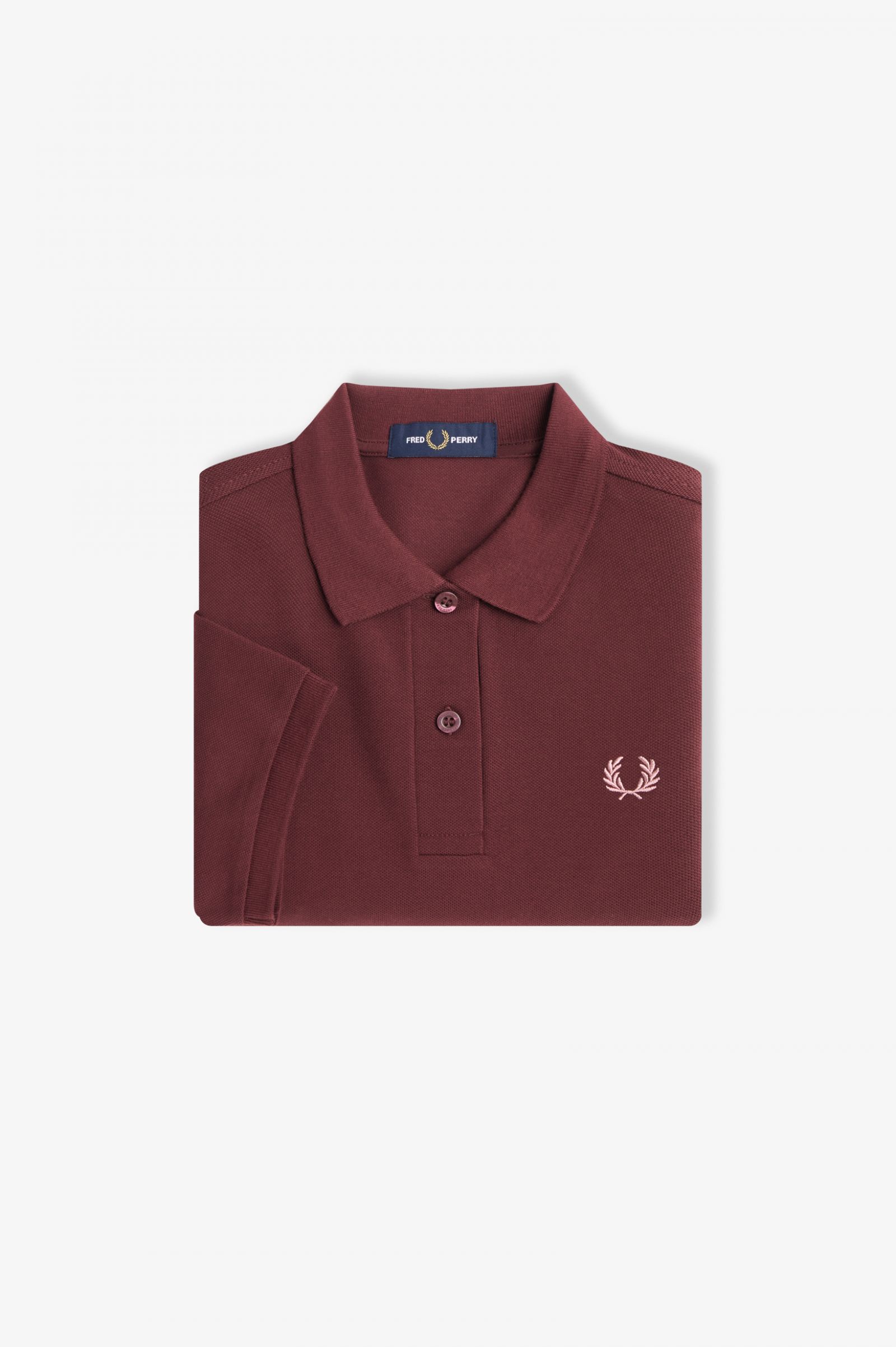 The Fred Perry ShirtG6000 Oxblood / Dusty Rose Pink