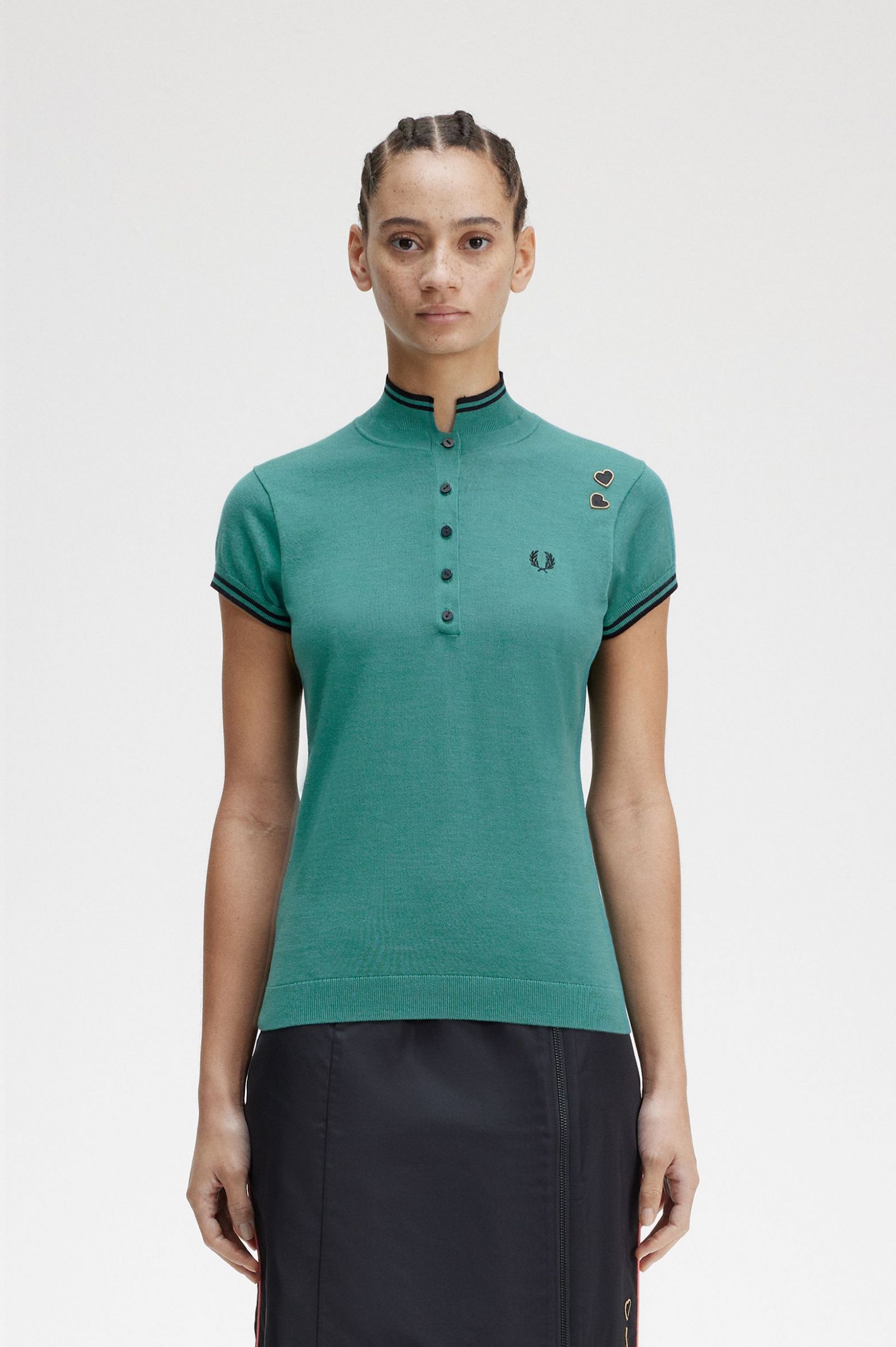 Amy Winehouse FoundationKnitted Shirt Deep Mint