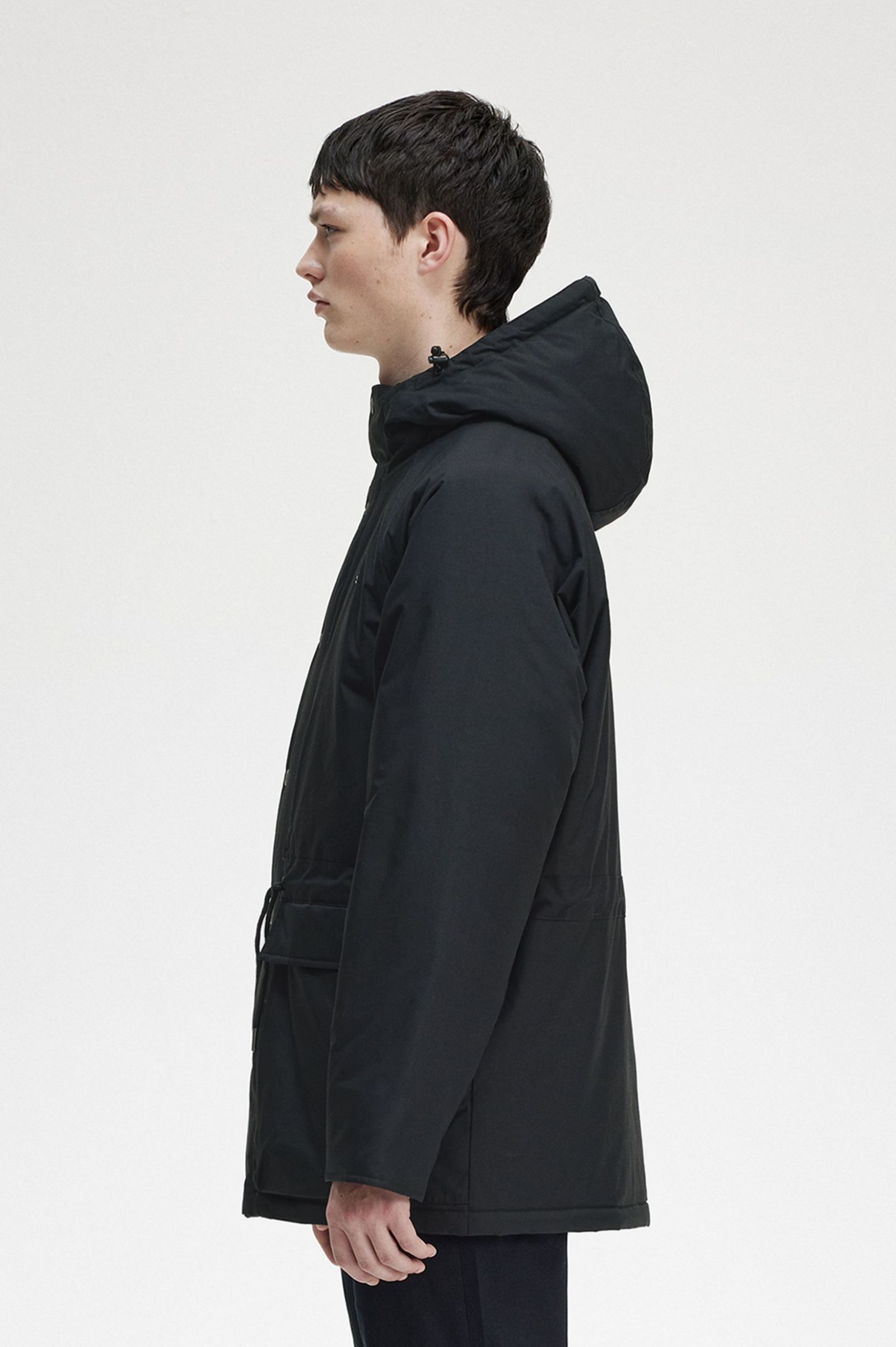 Padded Zip Through Jacket Black