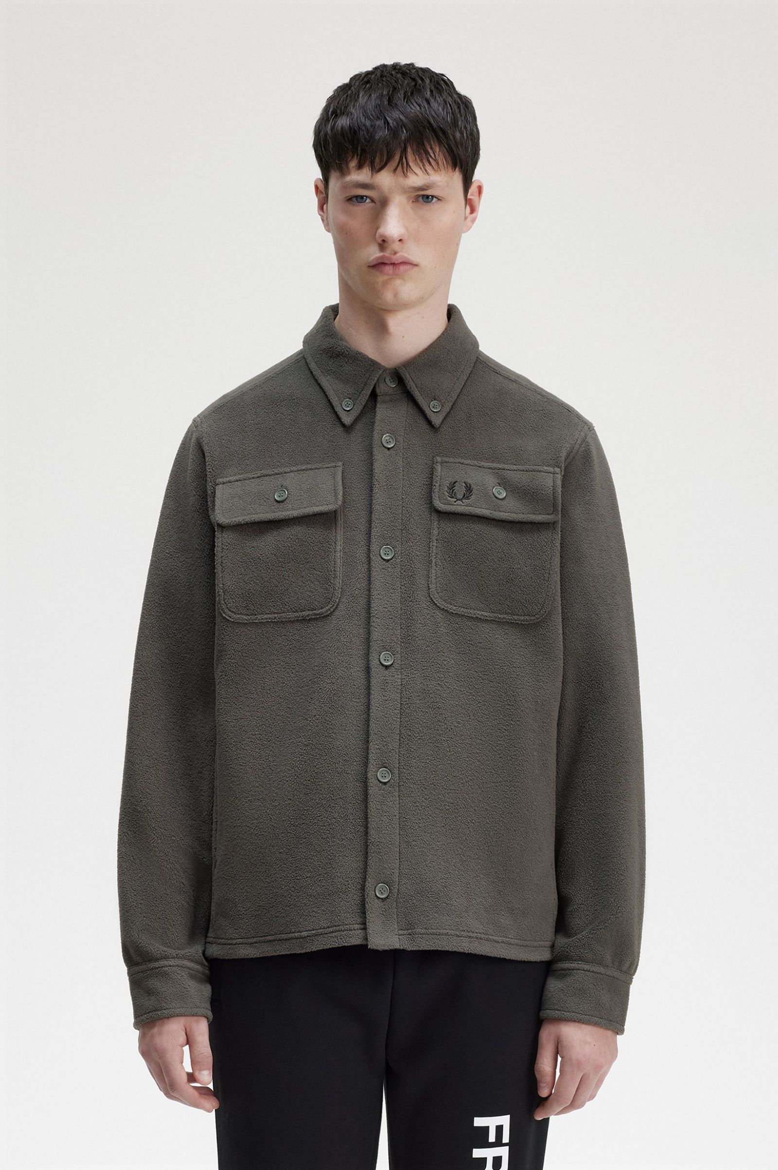 Fleece Overshirt Field Green