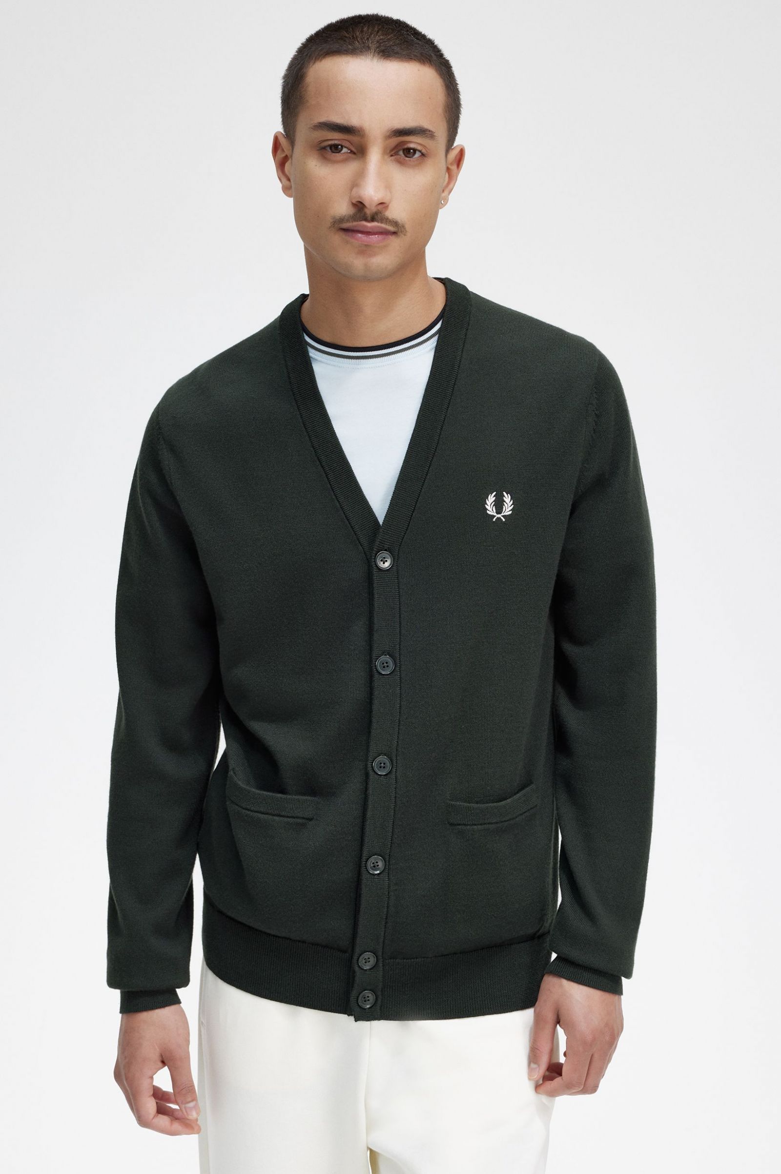 Classic Cardigan Night Green