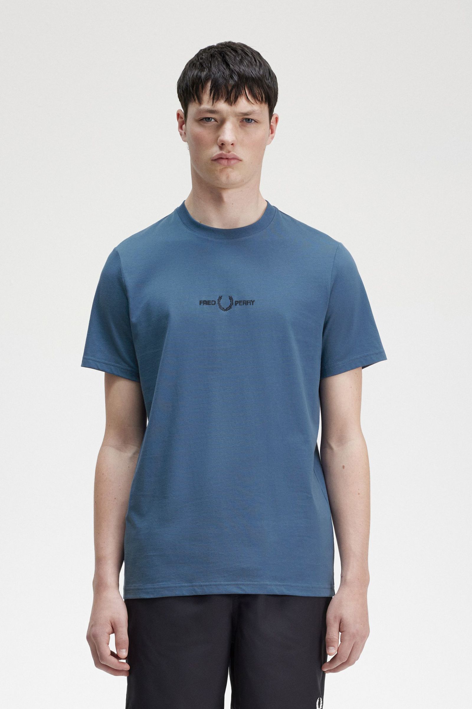 Embroidered T-Shirt Midnight Blue
