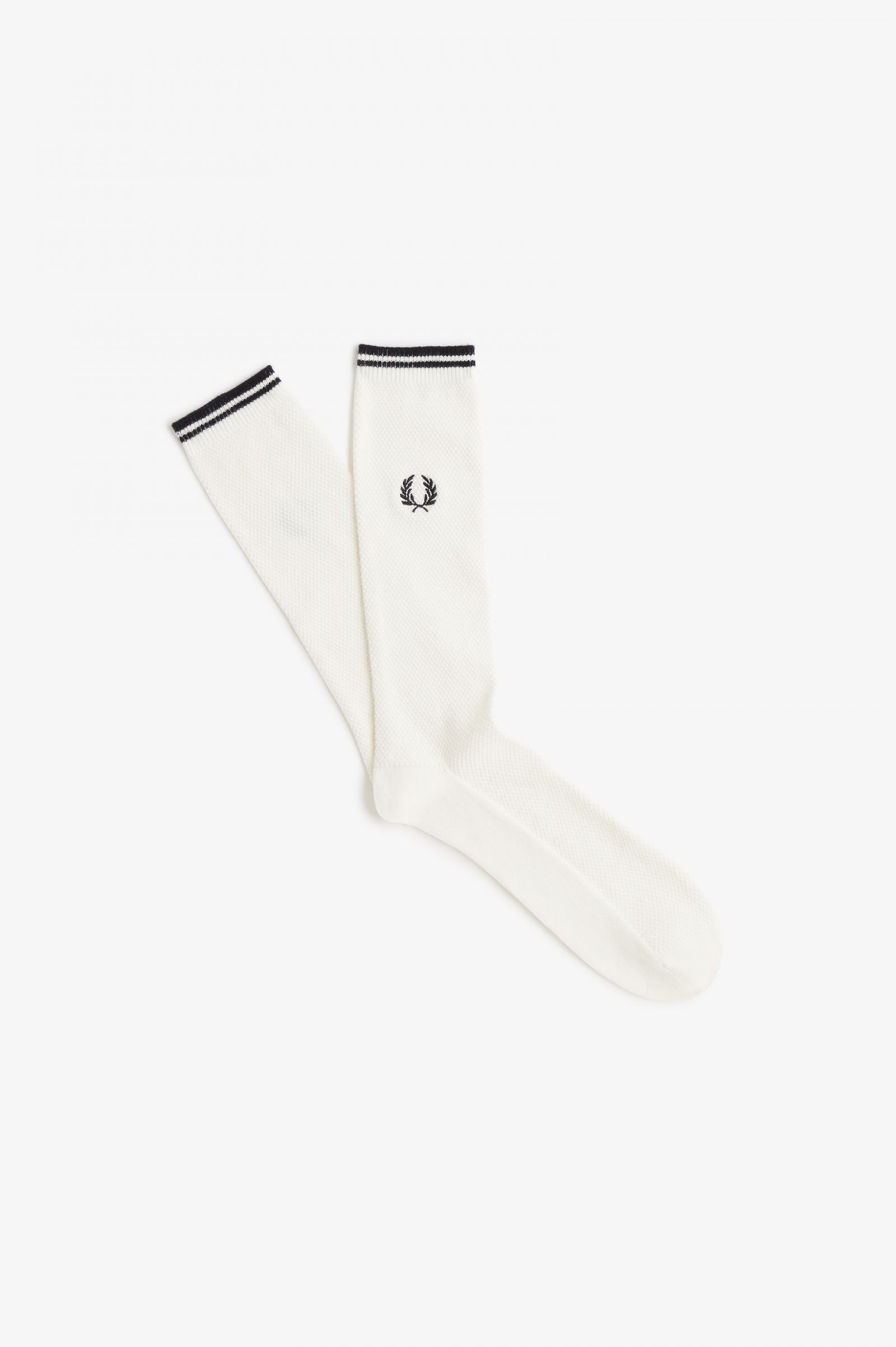 Tipped Socks Snow White / Black