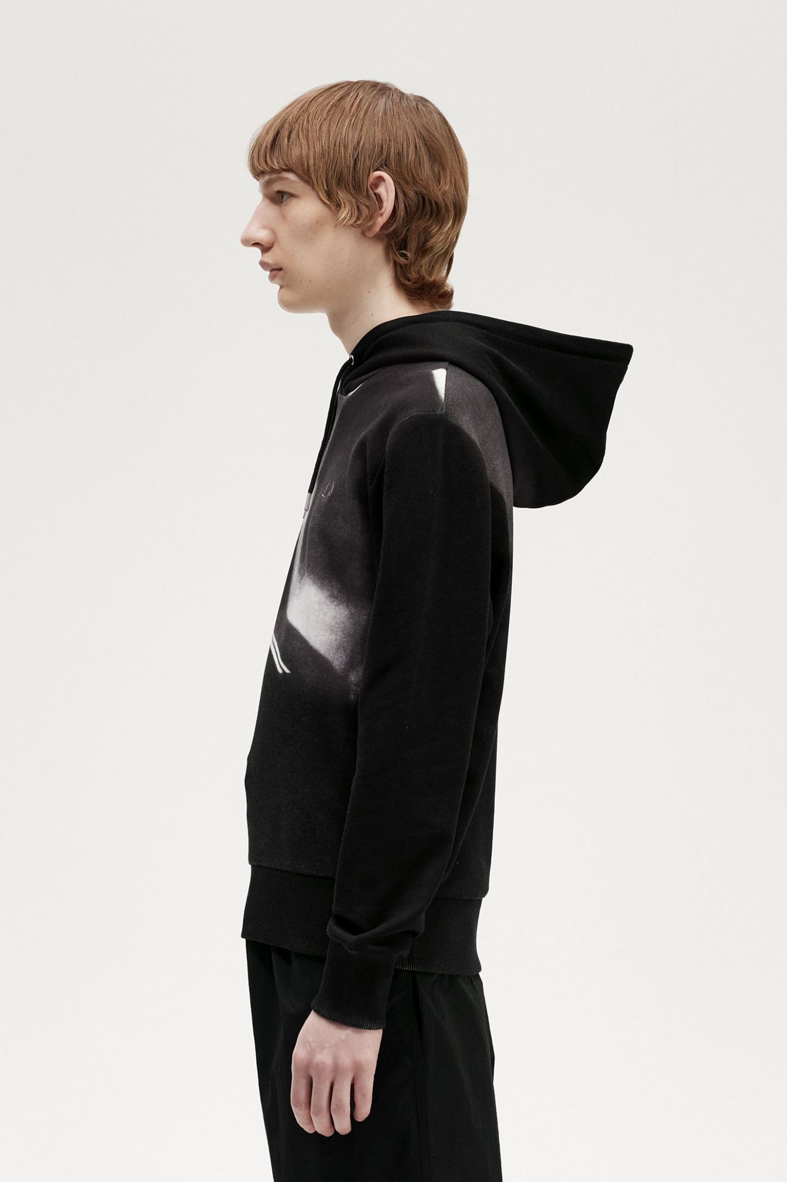 Rave Graphic Hooded Sweatshirt Black
