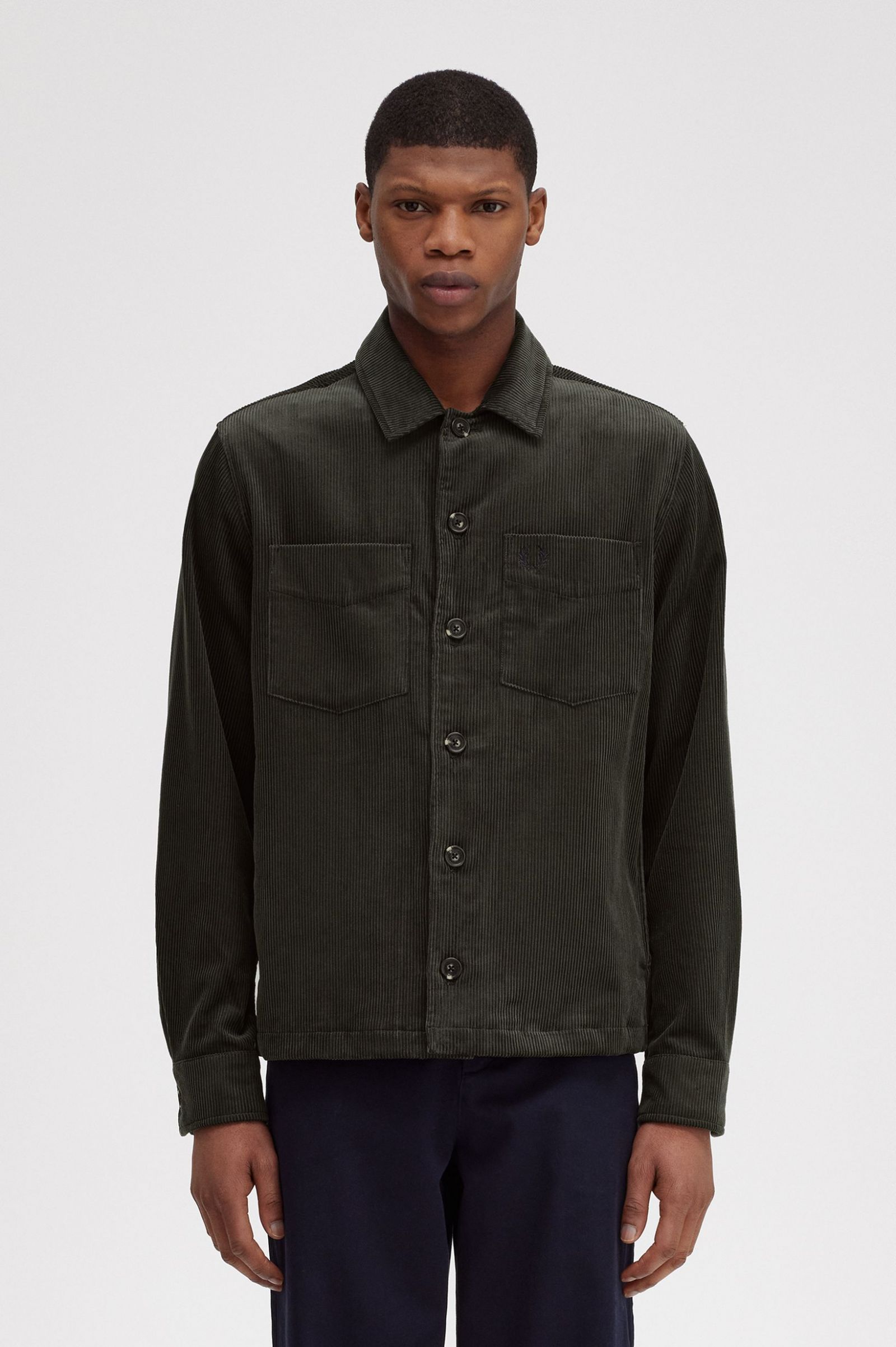 Cord Overshirt Field Green