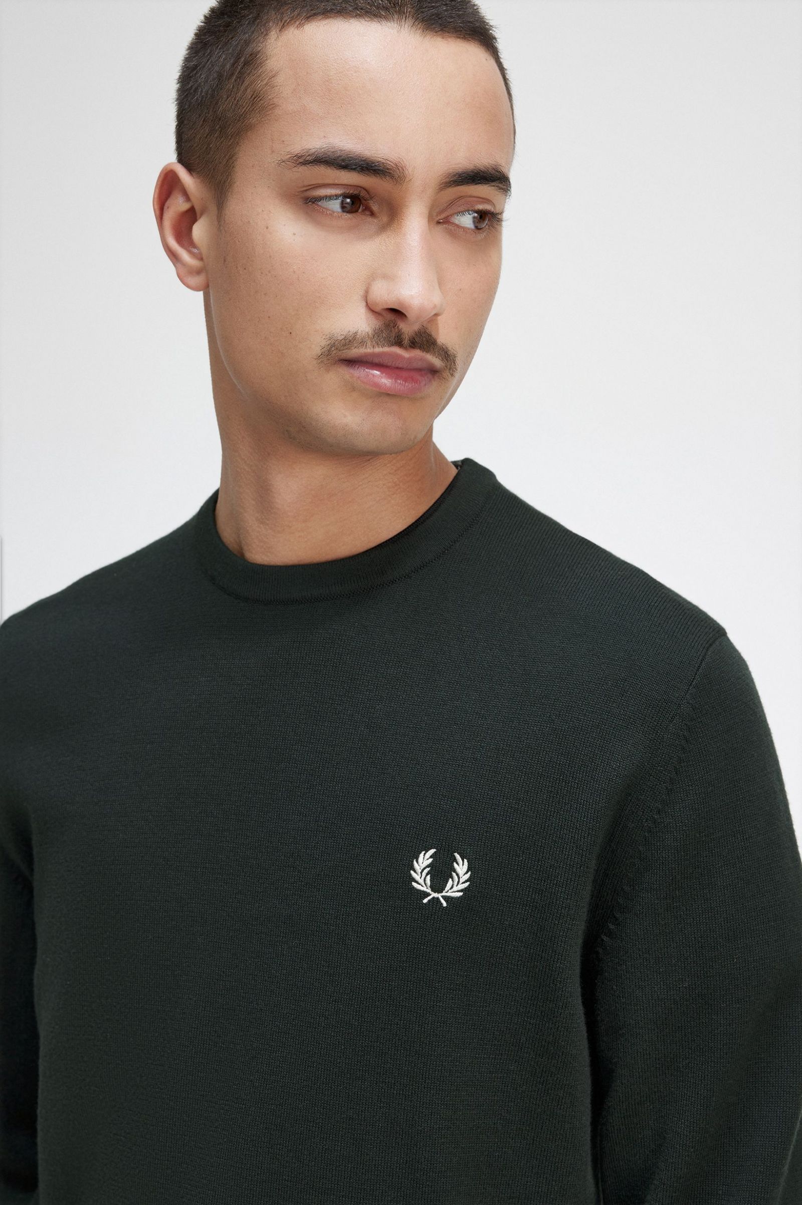 Classic Crew Neck Jumper Night Green