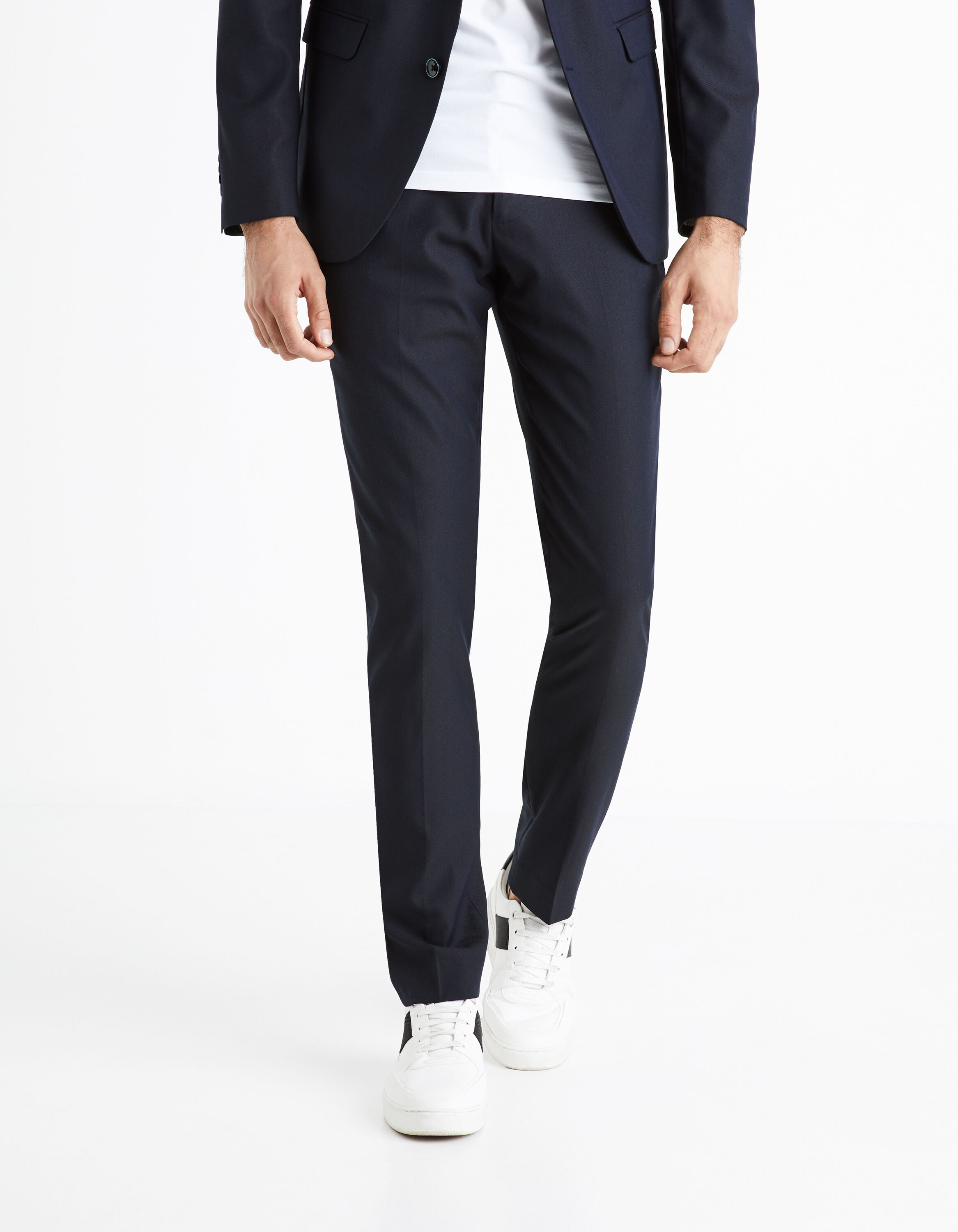 Pantalon de costume AMAURY lavable slim - marine