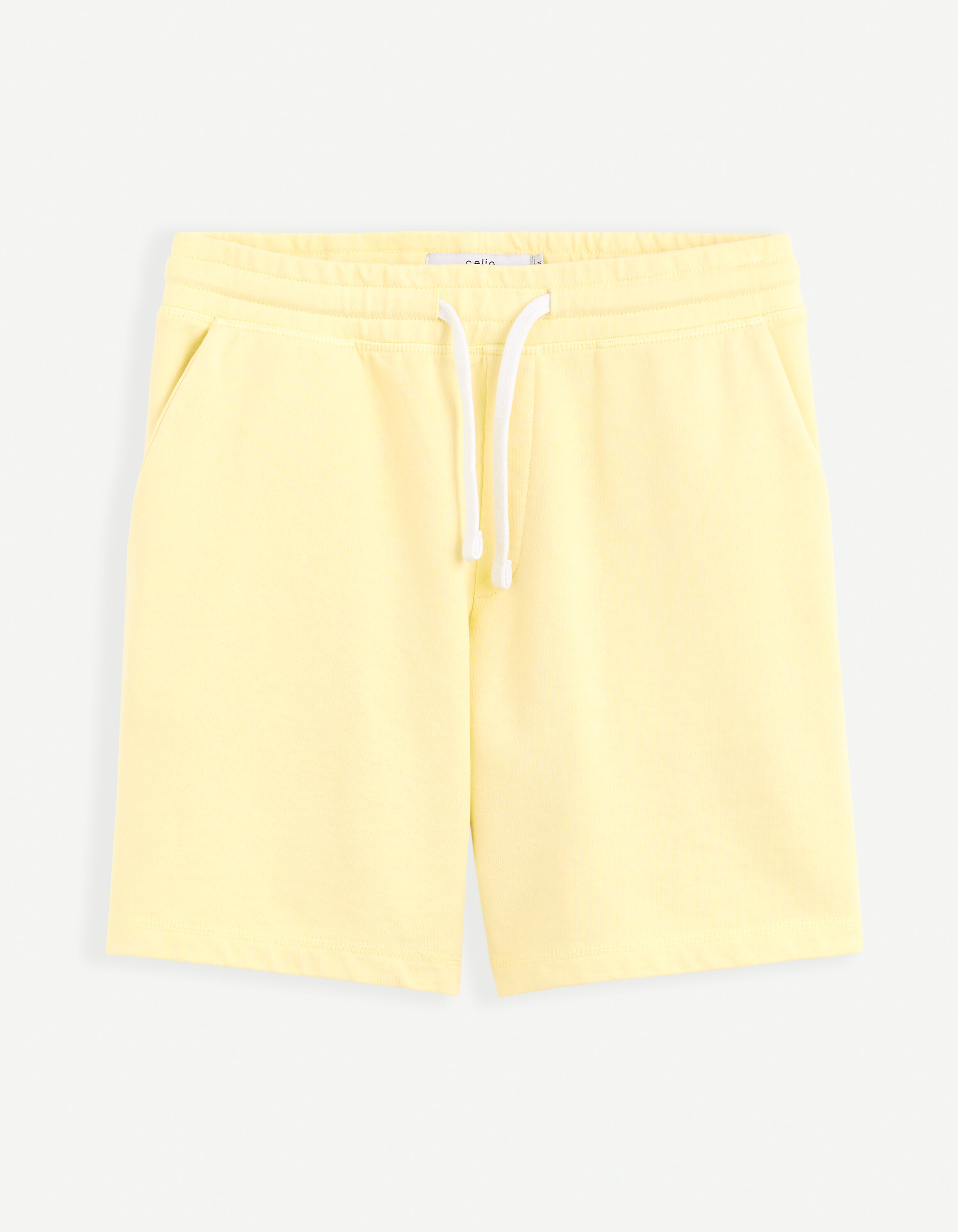 Bermuda 100% coton - jaune clair