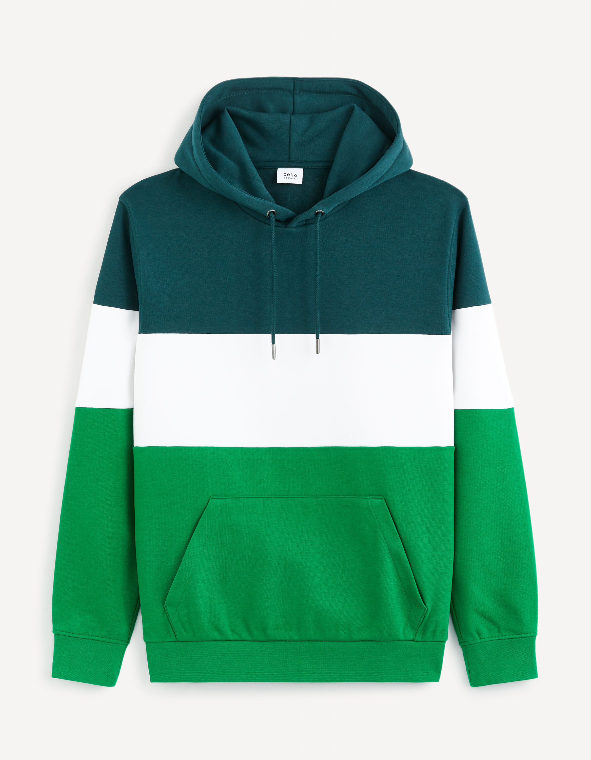 Sweat &agrave; capuche - vert