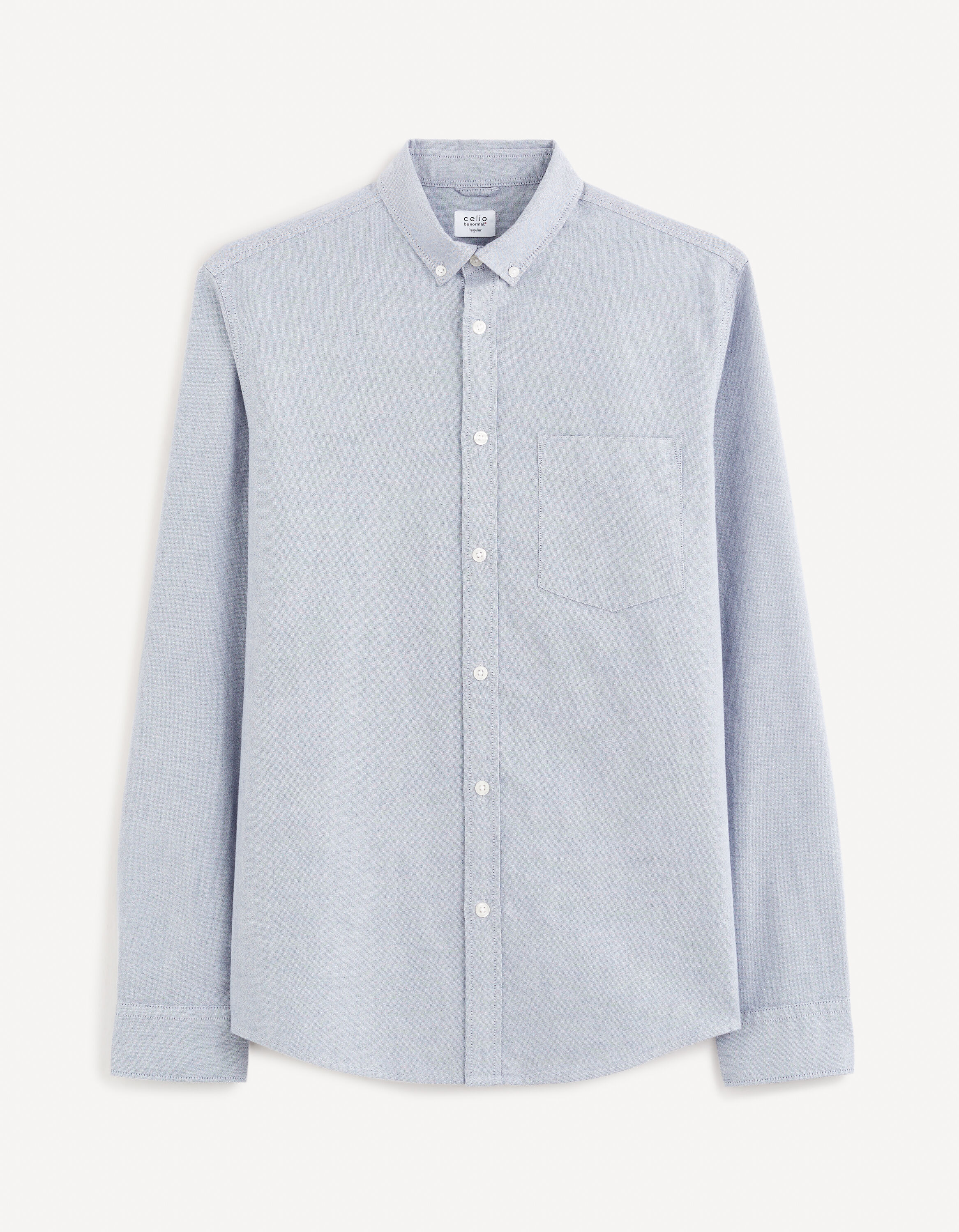 Chemise regular 100% coton oxford - marine
