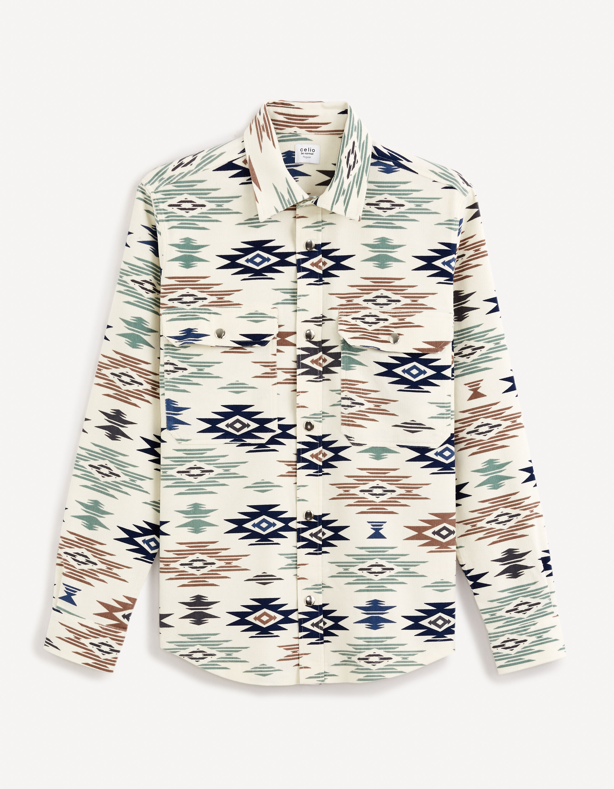 Chemise overshirt 100% coton - blanc