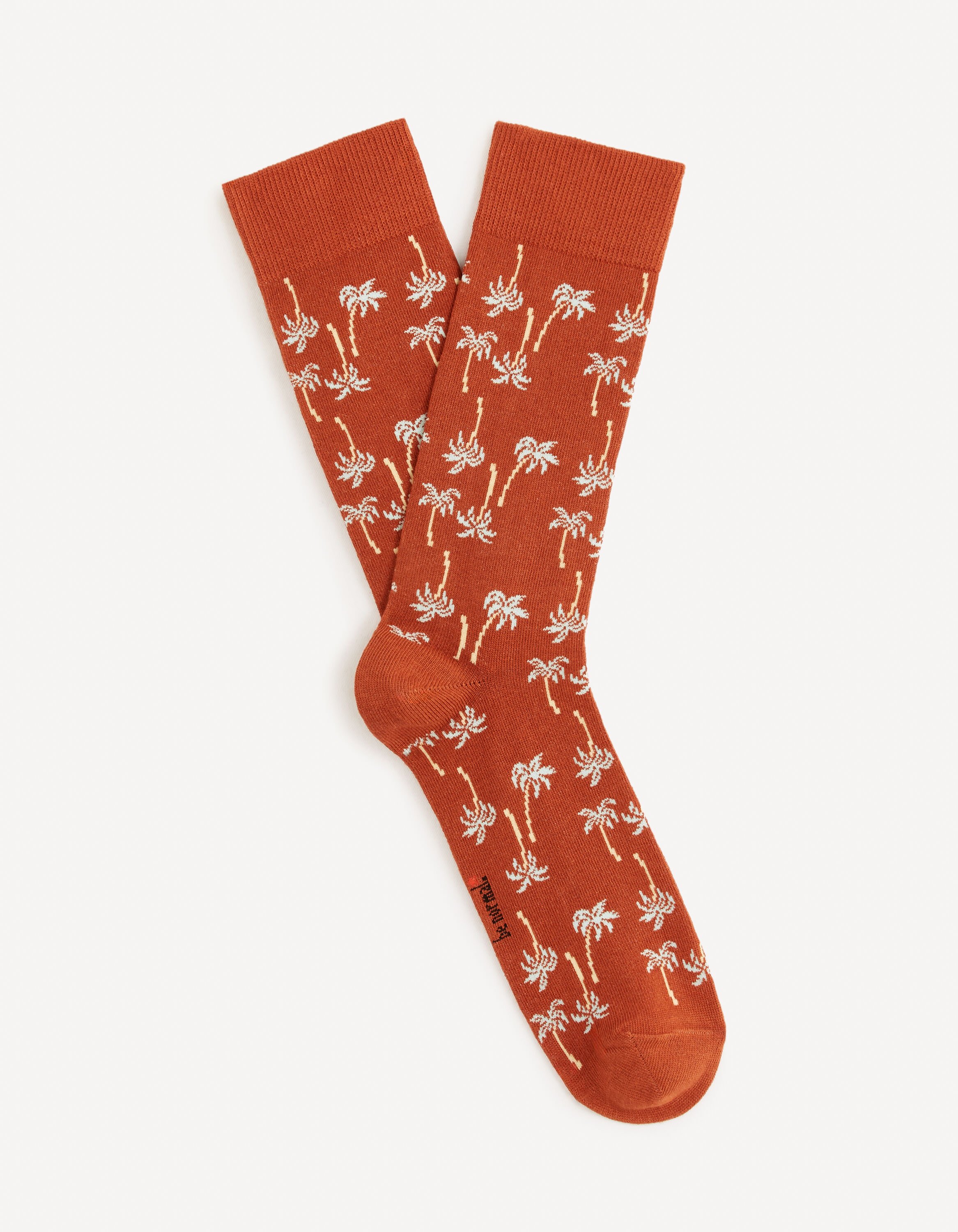 Chaussettes hautes coton - orange