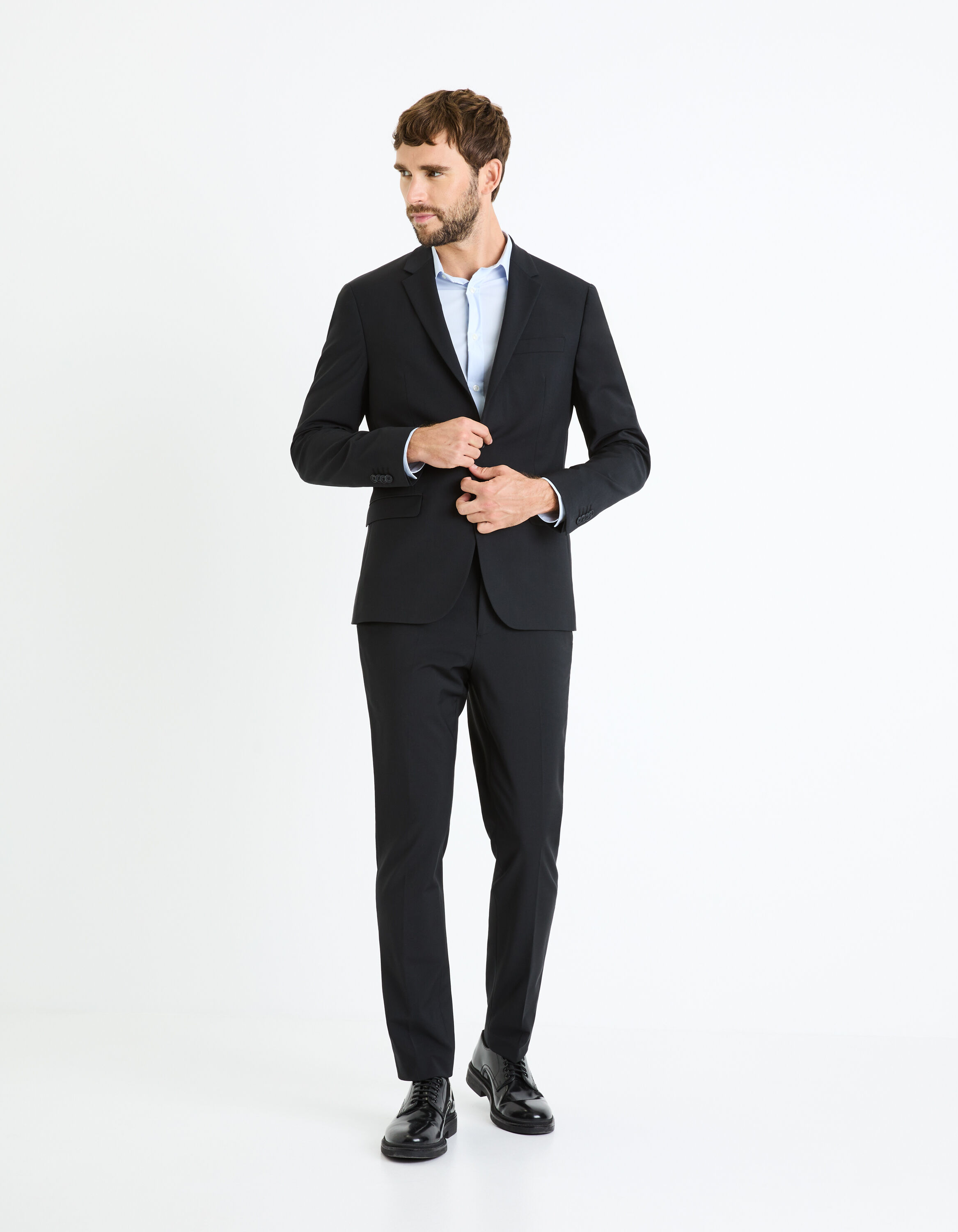 Pantalon de costume slim - noir