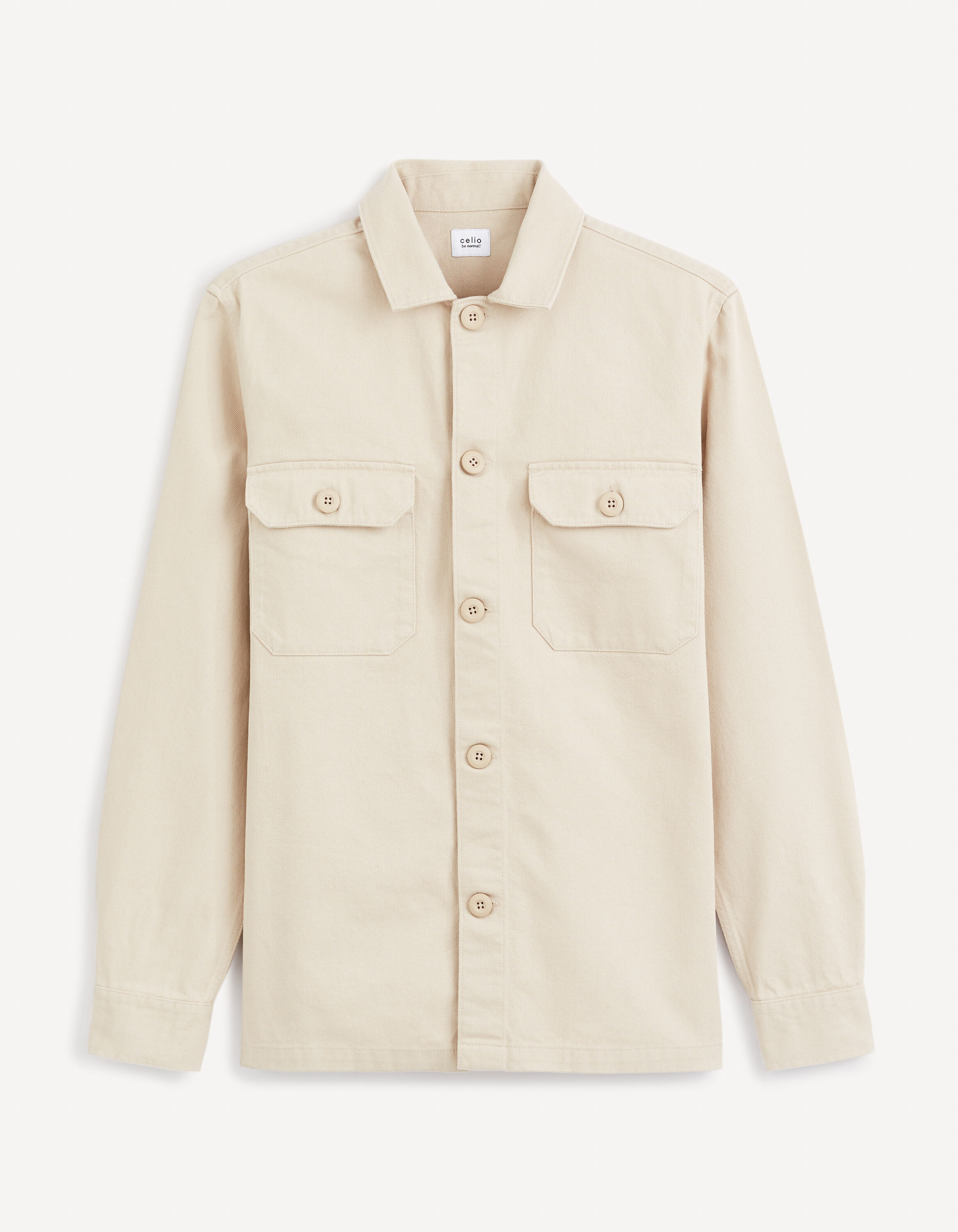 Surchemise oversize 100% coton 100% coton - beige